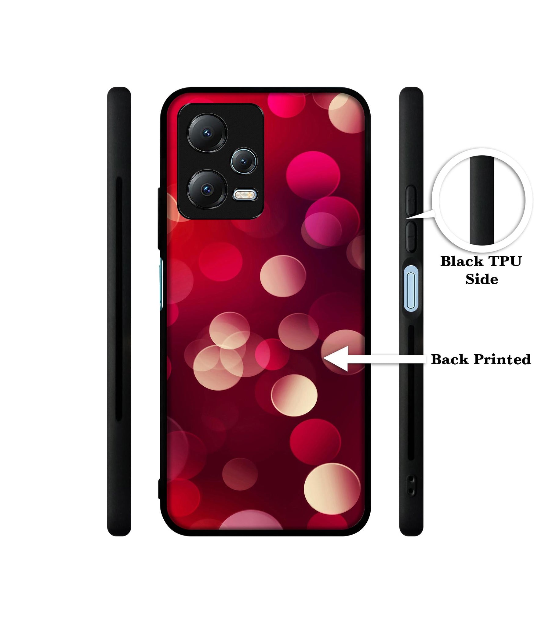 3D Circles Designer 2D Printed Back Case Cover for Mi Redmi Note 12 5G / Note 12R Pro 5G / Poco X5 5G