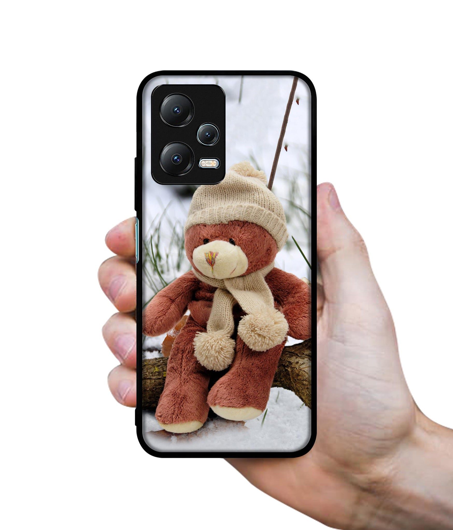 Woolen Bear Designer 2D Printed Back Case Cover for Mi Redmi Note 12 5G / Note 12R Pro 5G / Poco X5 5G