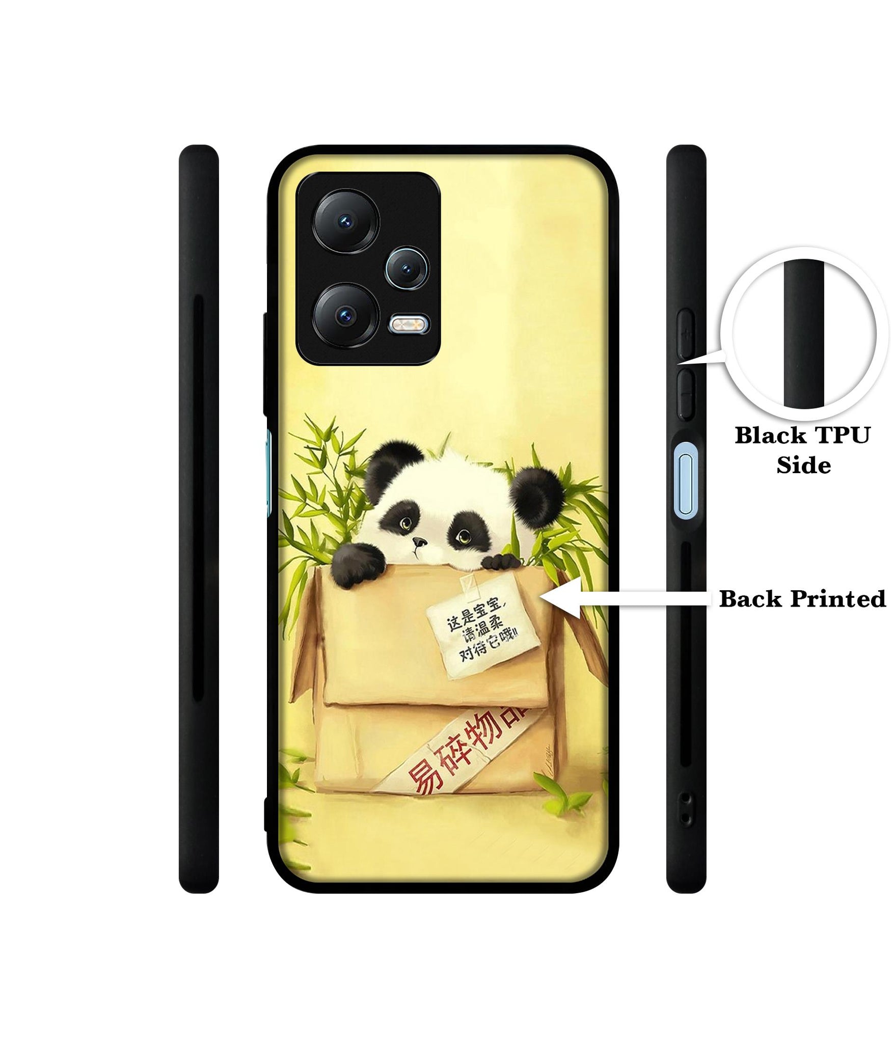 Panda In Box Designer 2D Printed Back Case Cover for Mi Redmi Note 12 5G / Note 12R Pro 5G / Poco X5 5G