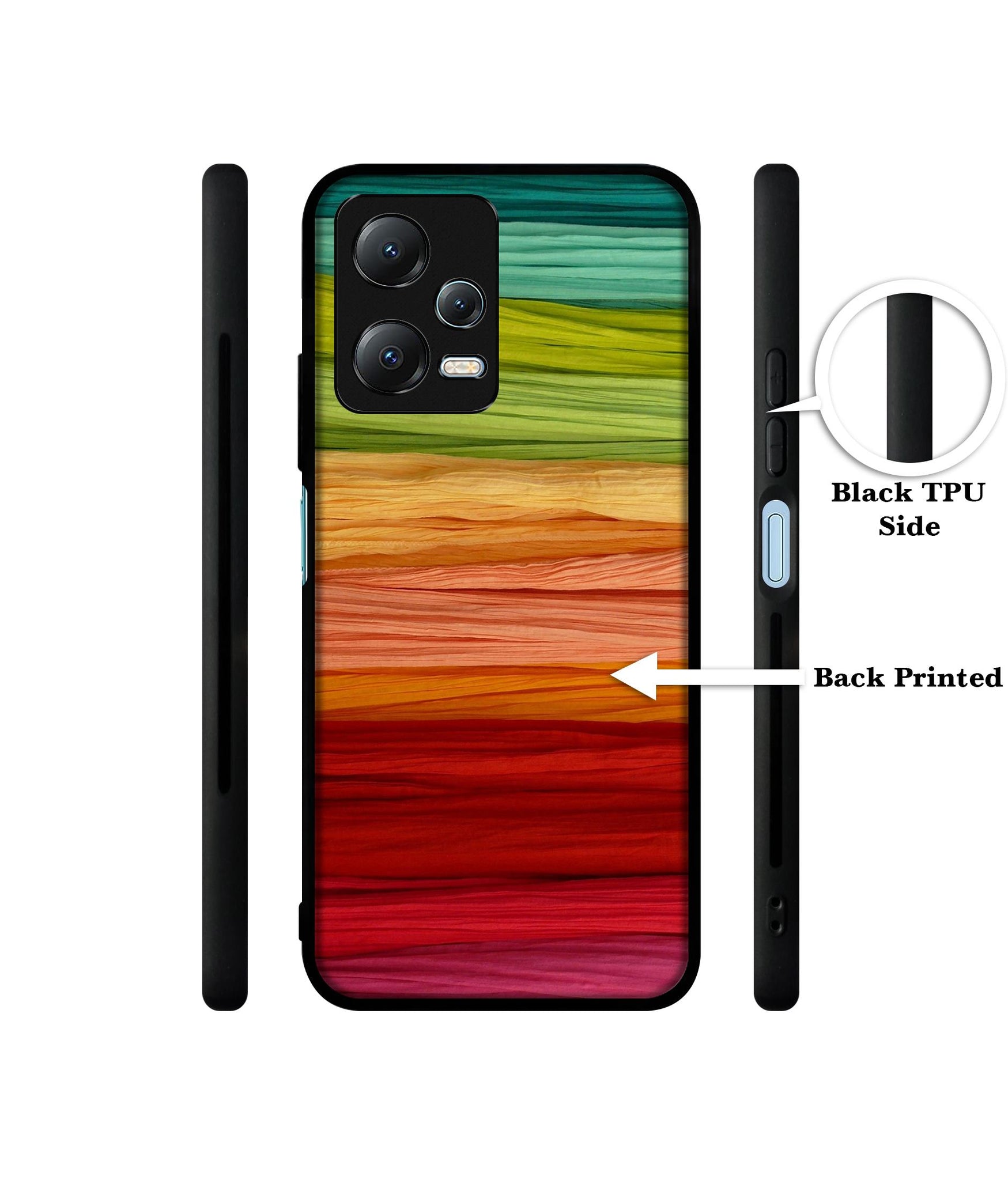 Colorful Thread Designer 2D Printed Back Case Cover for Mi Redmi Note 12 5G / Note 12R Pro 5G / Poco X5 5G