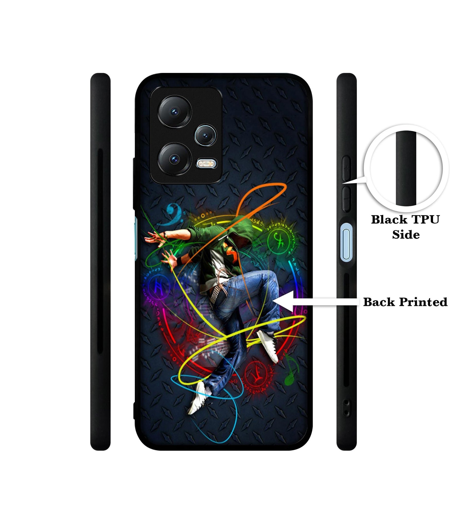Boy With Music Designer 2D Printed Back Case Cover for Mi Redmi Note 12 5G / Note 12R Pro 5G / Poco X5 5G