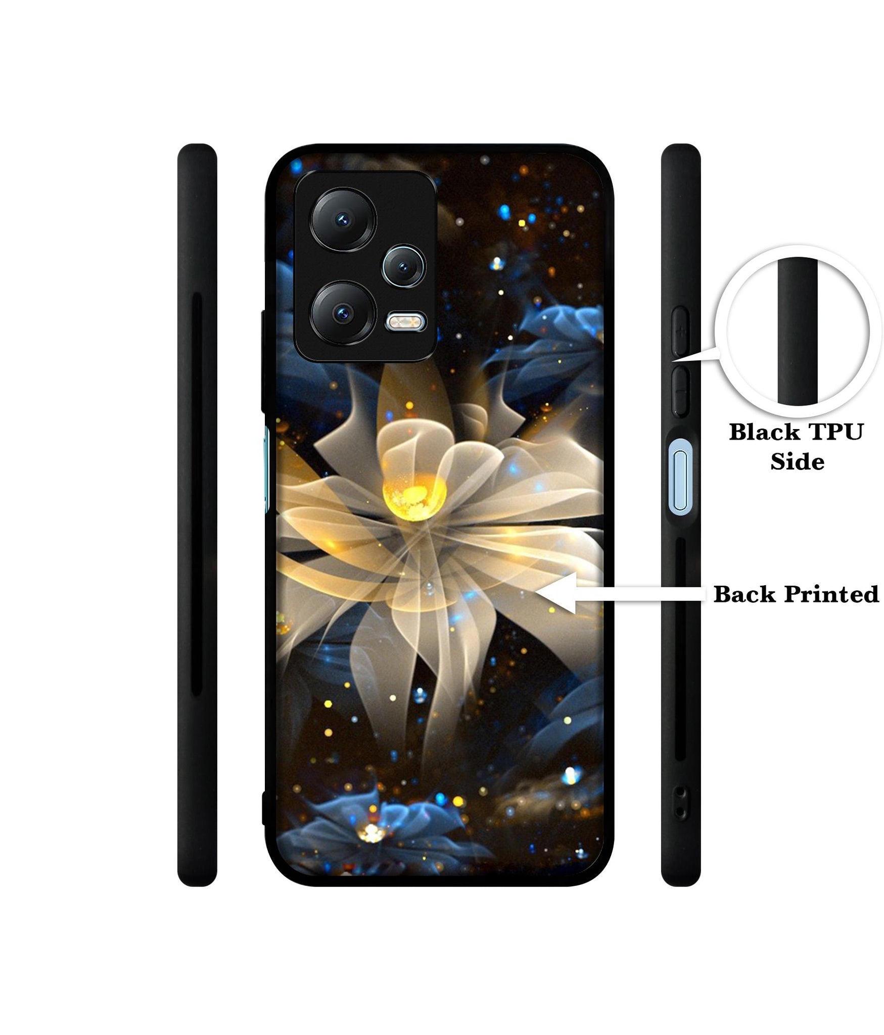 Art Flower Designer 2D Printed Back Case Cover for Mi Redmi Note 12 5G / Note 12R Pro 5G / Poco X5 5G