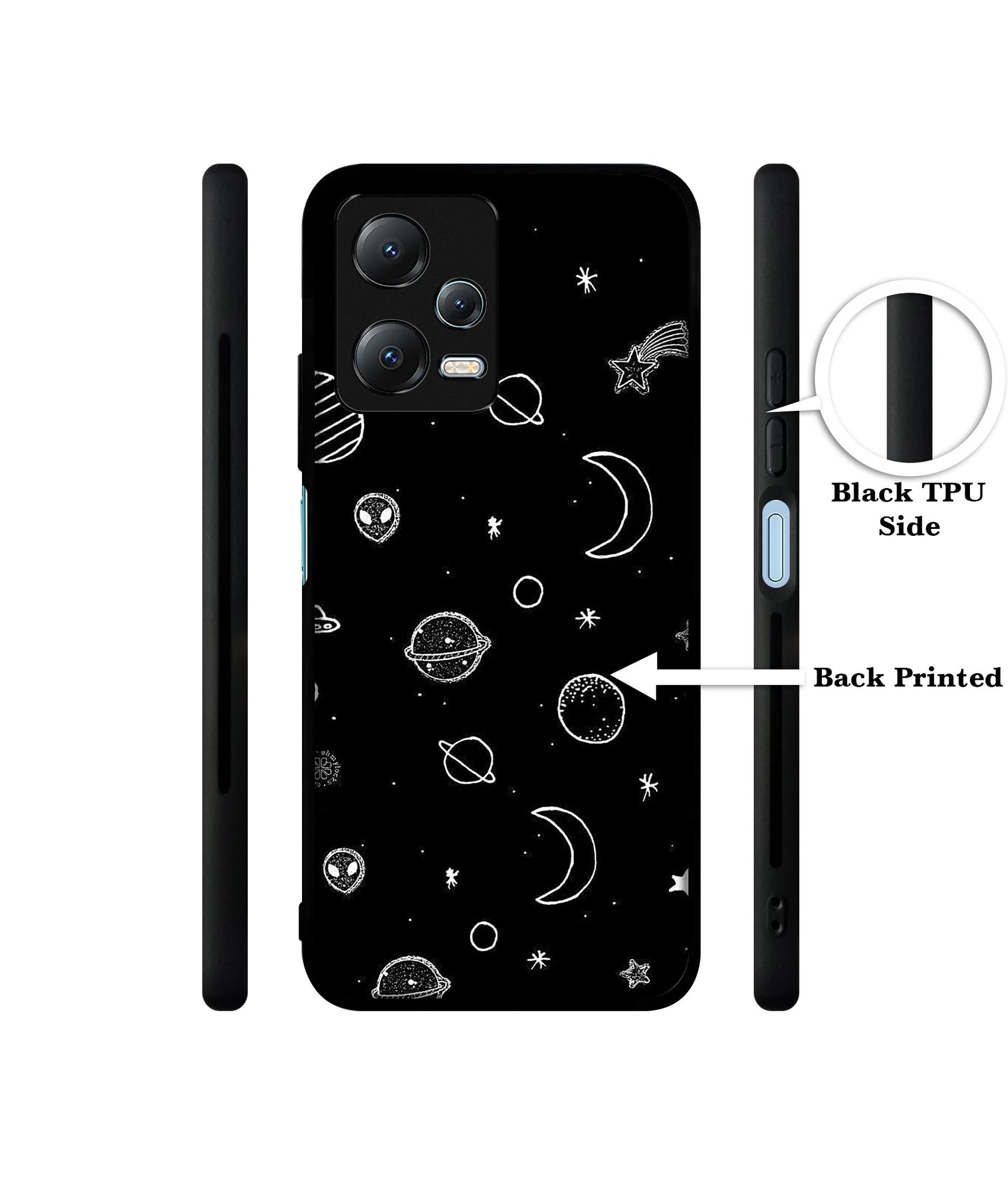 Space Stars Universe Designer 2D Printed Back Case Cover for Mi Redmi Note 12 5G / Note 12R Pro 5G / Poco X5 5G