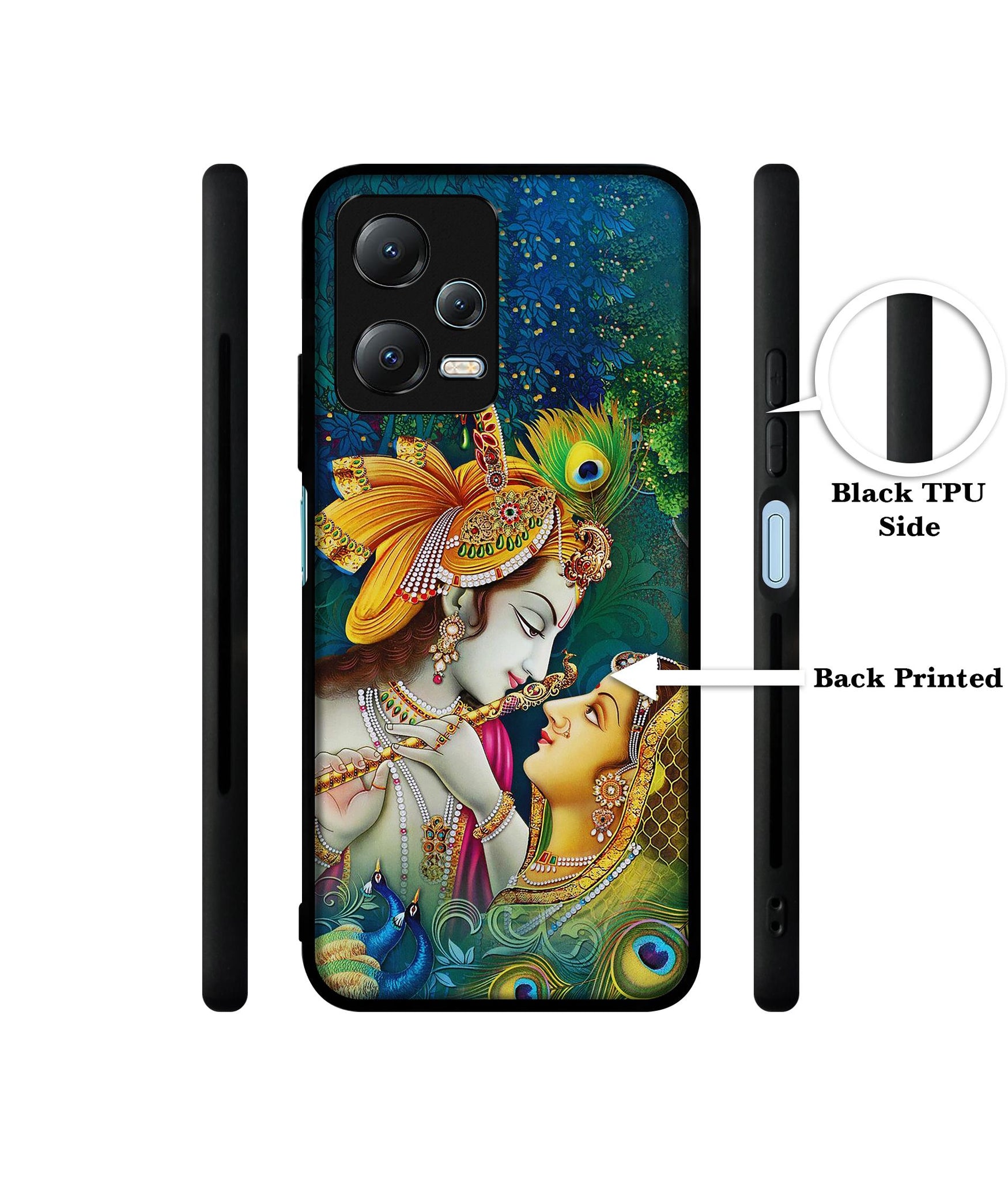 Radha Kishan Love Designer 2D Printed Back Case Cover for Mi Redmi Note 12 5G / Note 12R Pro 5G / Poco X5 5G