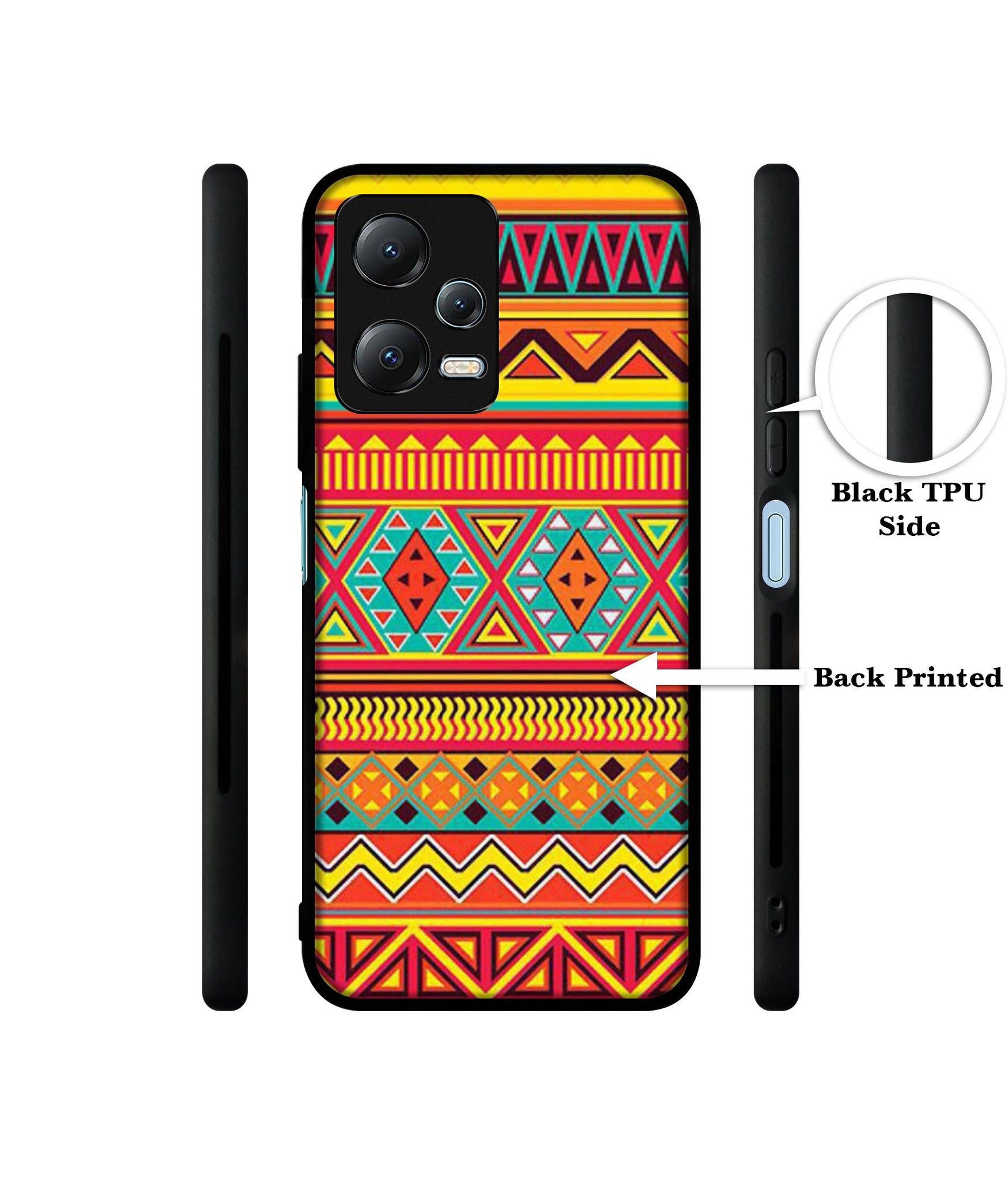 Artistic Rangoli Designer 2D Printed Back Case Cover for Mi Redmi Note 12 5G / Note 12R Pro 5G / Poco X5 5G