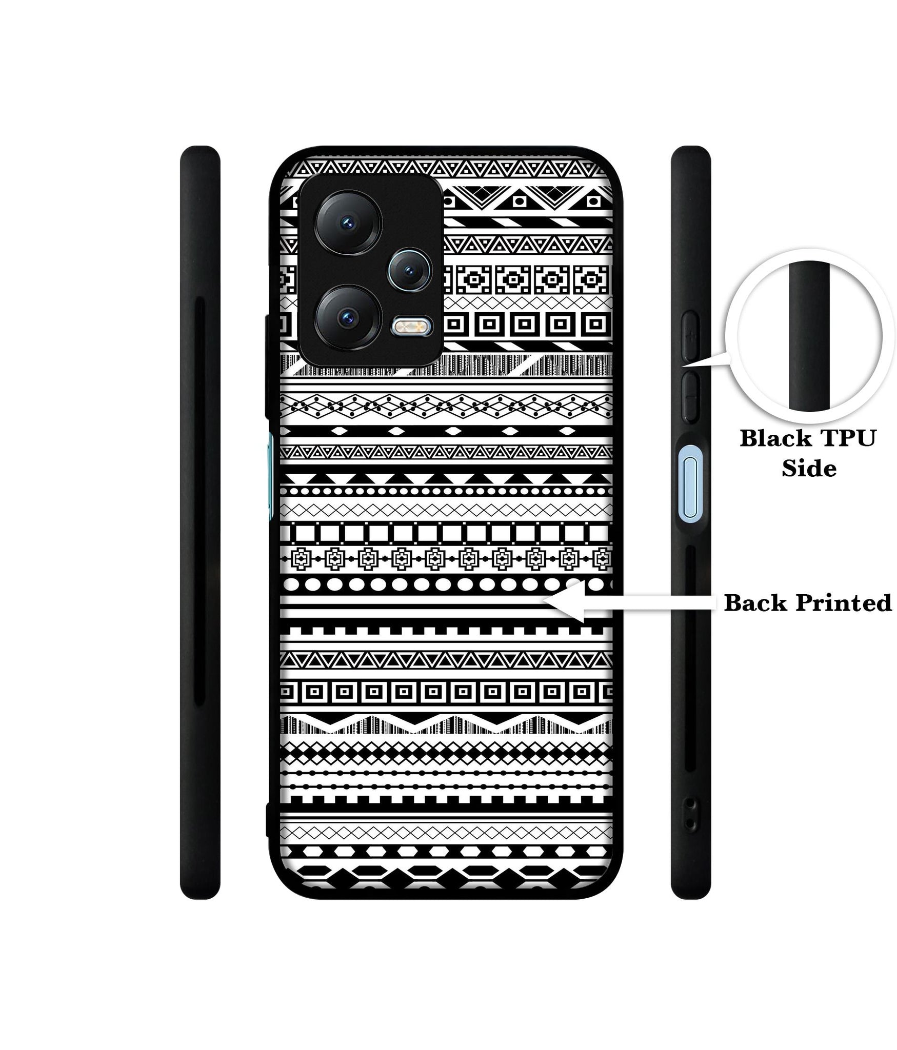 Black & White Patterns Designer 2D Printed Back Case Cover for Mi Redmi Note 12 5G / Note 12R Pro 5G / Poco X5 5G