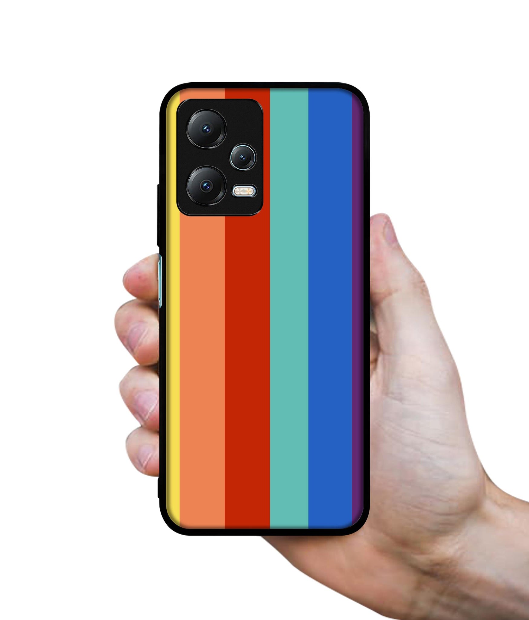 Rainbow Colors Designer 2D Printed Back Case Cover for Mi Redmi Note 12 5G / Note 12R Pro 5G / Poco X5 5G
