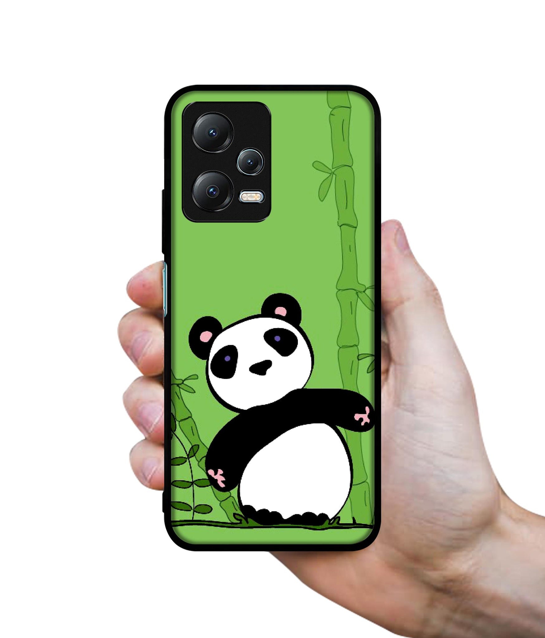 Panda with Bamboo Designer 2D Printed Back Case Cover for Mi Redmi Note 12 5G / Note 12R Pro 5G / Poco X5 5G