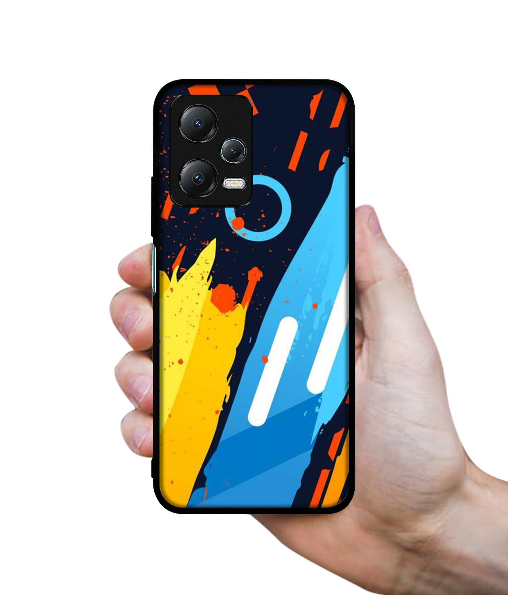 Abstract Stripes Geometric Figures Designer 2D Printed Back Case Cover for Mi Redmi Note 12 5G / Note 12R Pro 5G / Poco X5 5G