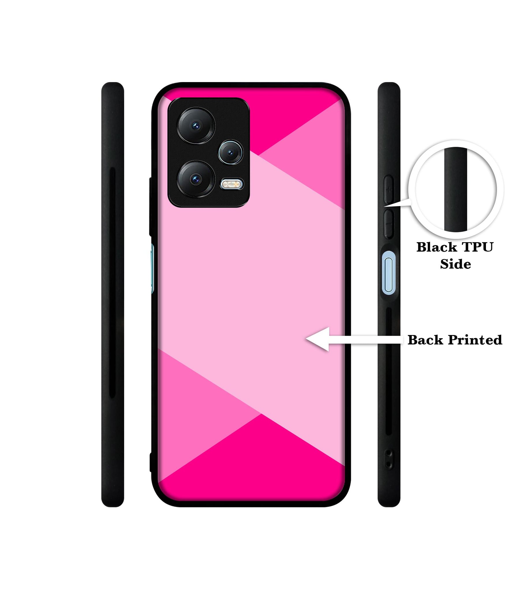 Pink Cross Vector Designer 2D Printed Back Case Cover for Mi Redmi Note 12 5G / Note 12R Pro 5G / Poco X5 5G