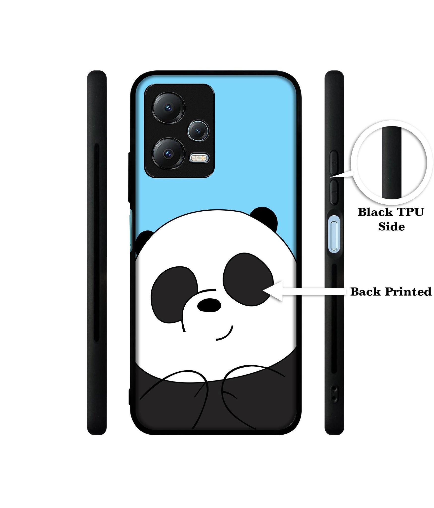 Cute Panda Designer 2D Printed Back Case Cover for Mi Redmi Note 12 5G / Note 12R Pro 5G / Poco X5 5G