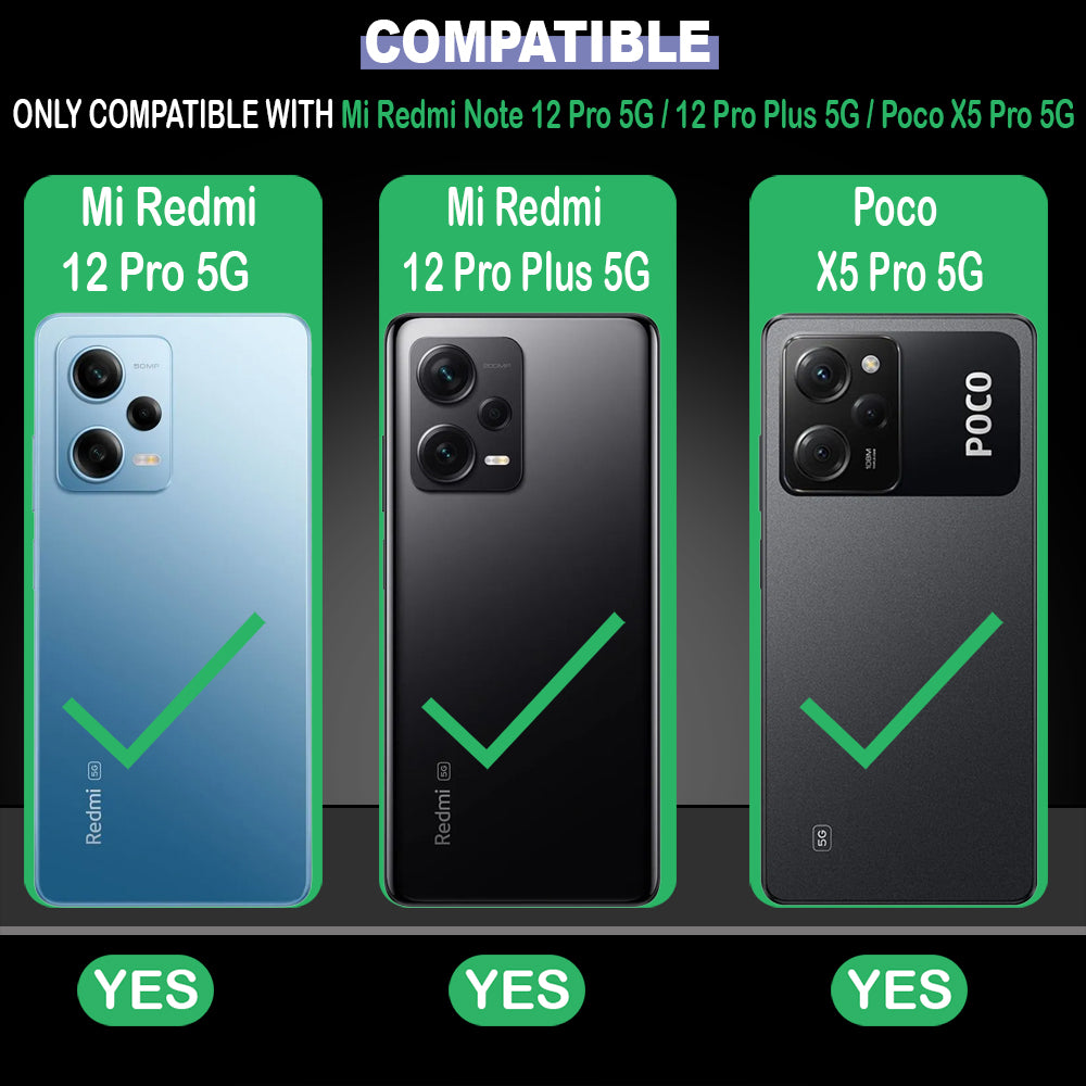 Flying Butterflies Designer 2D Printed Back Case Cover for Mi Redmi Note 12 5G / Note 12R Pro 5G / Poco X5 5G