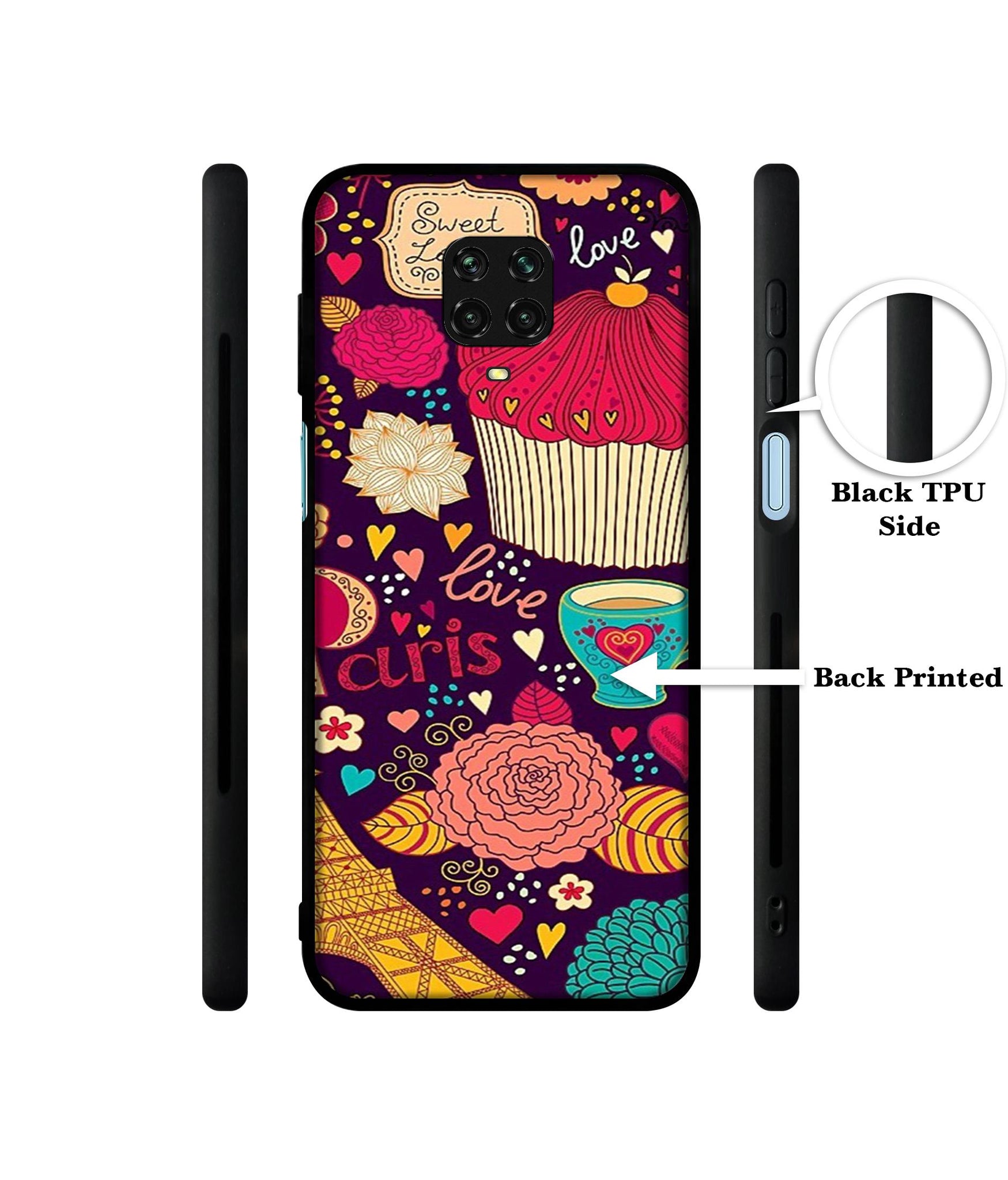 Paris Flower Love Designer 2D Printed Back Case Cover for Mi Redmi Note 9 Pro / Note 9 Pro Max / Poco M2 Pro