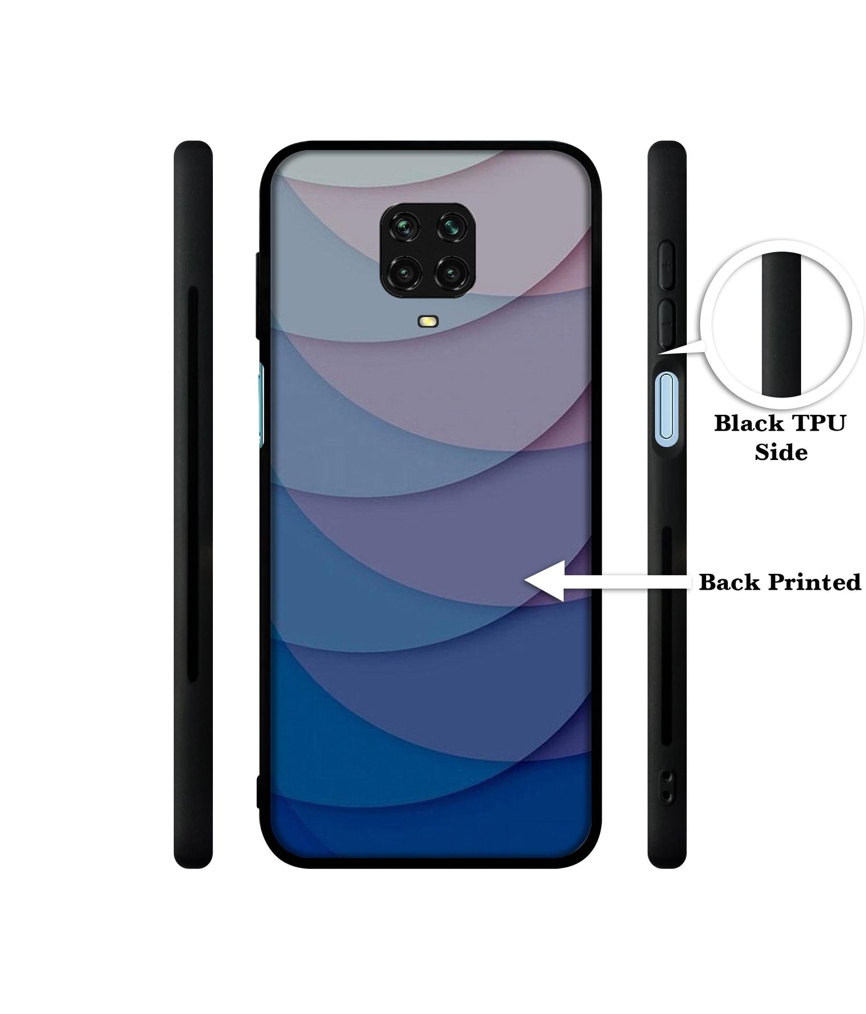 Waves Pattern Print Designer 2D Printed Back Case Cover for Mi Redmi Note 9 Pro / Note 9 Pro Max / Poco M2 Pro