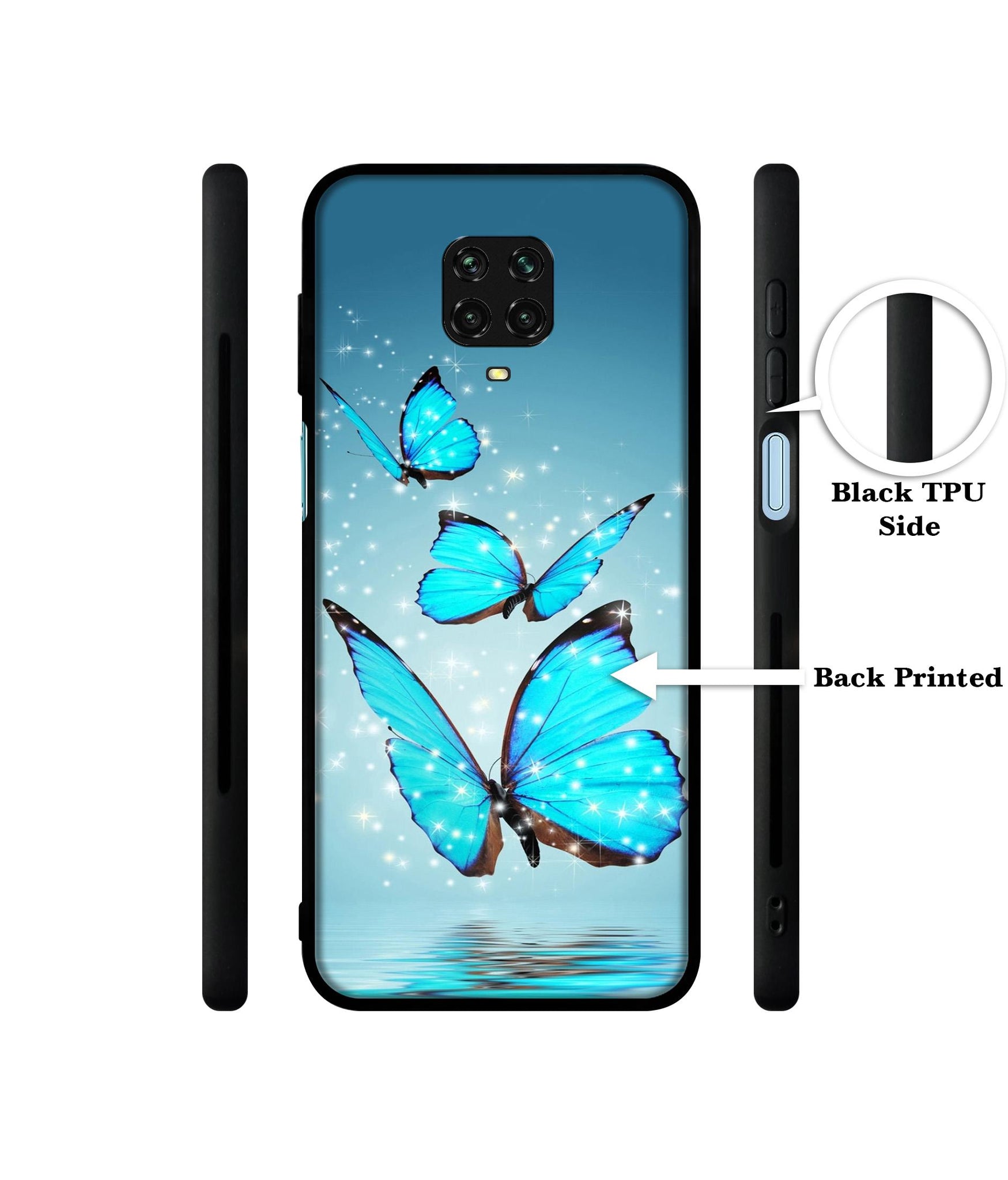 Flying Butterflies Designer 2D Printed Back Case Cover for Mi Redmi Note 9 Pro / Note 9 Pro Max / Poco M2 Pro