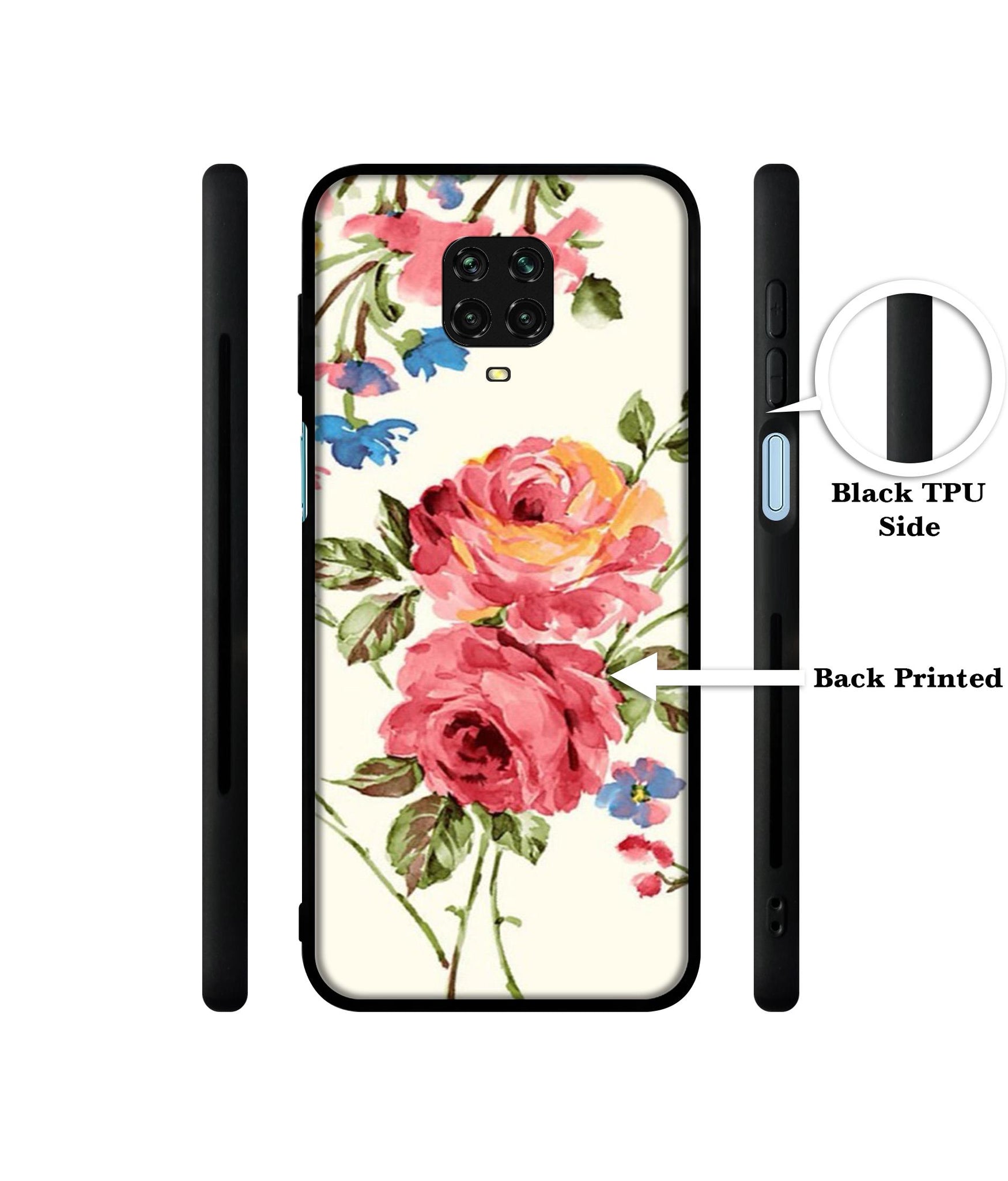 Vintage Painting Flower Designer 2D Printed Back Case Cover for Mi Redmi Note 9 Pro / Note 9 Pro Max / Poco M2 Pro