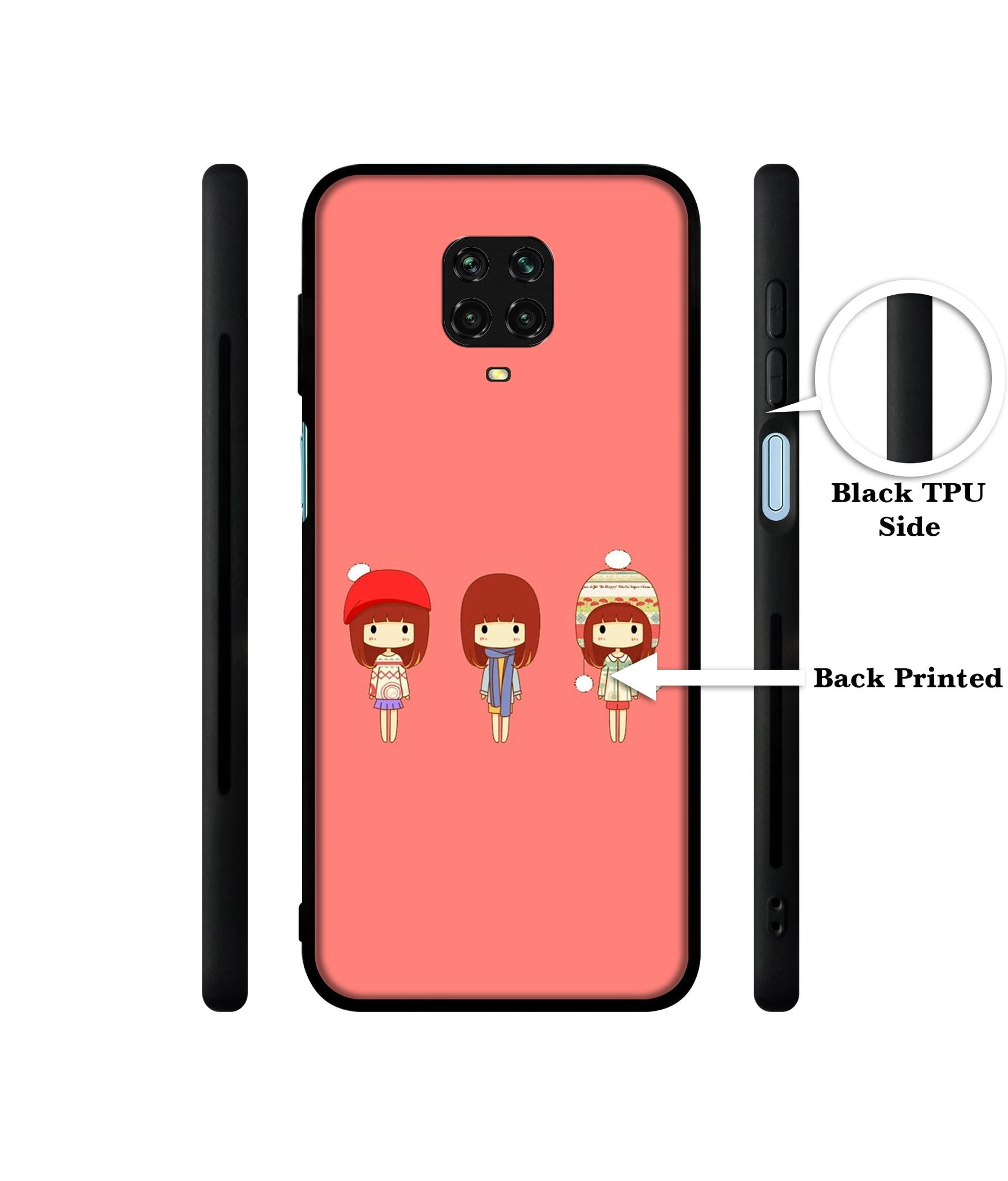 Cute Girls Designer 2D Printed Back Case Cover for Mi Redmi Note 9 Pro / Note 9 Pro Max / Poco M2 Pro