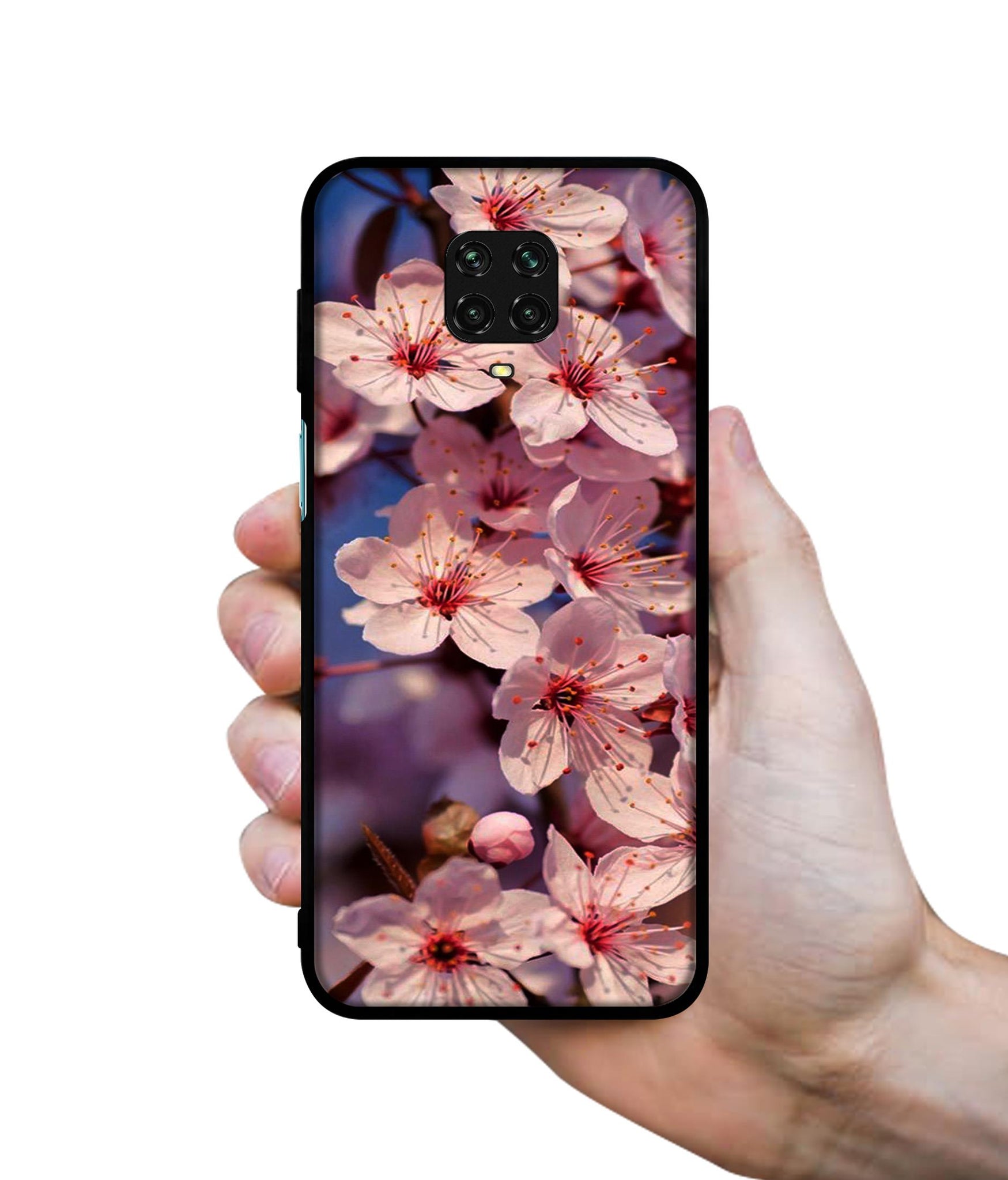 Pink Flowers Pattern Designer 2D Printed Back Case Cover for Mi Redmi Note 9 Pro / Note 9 Pro Max / Poco M2 Pro