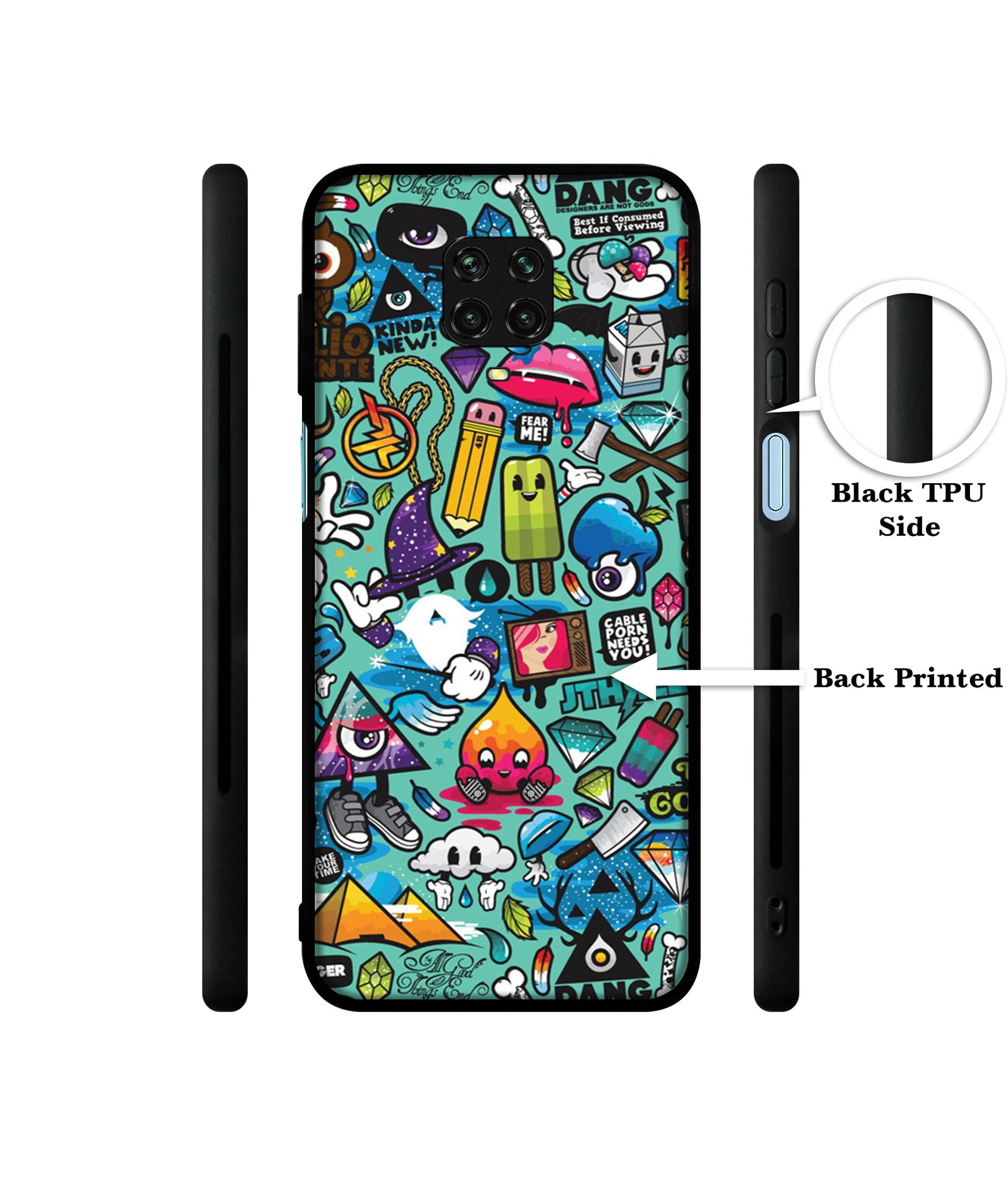 Crazy Designer 2D Printed Back Case Cover for Mi Redmi Note 9 Pro / Note 9 Pro Max / Poco M2 Pro