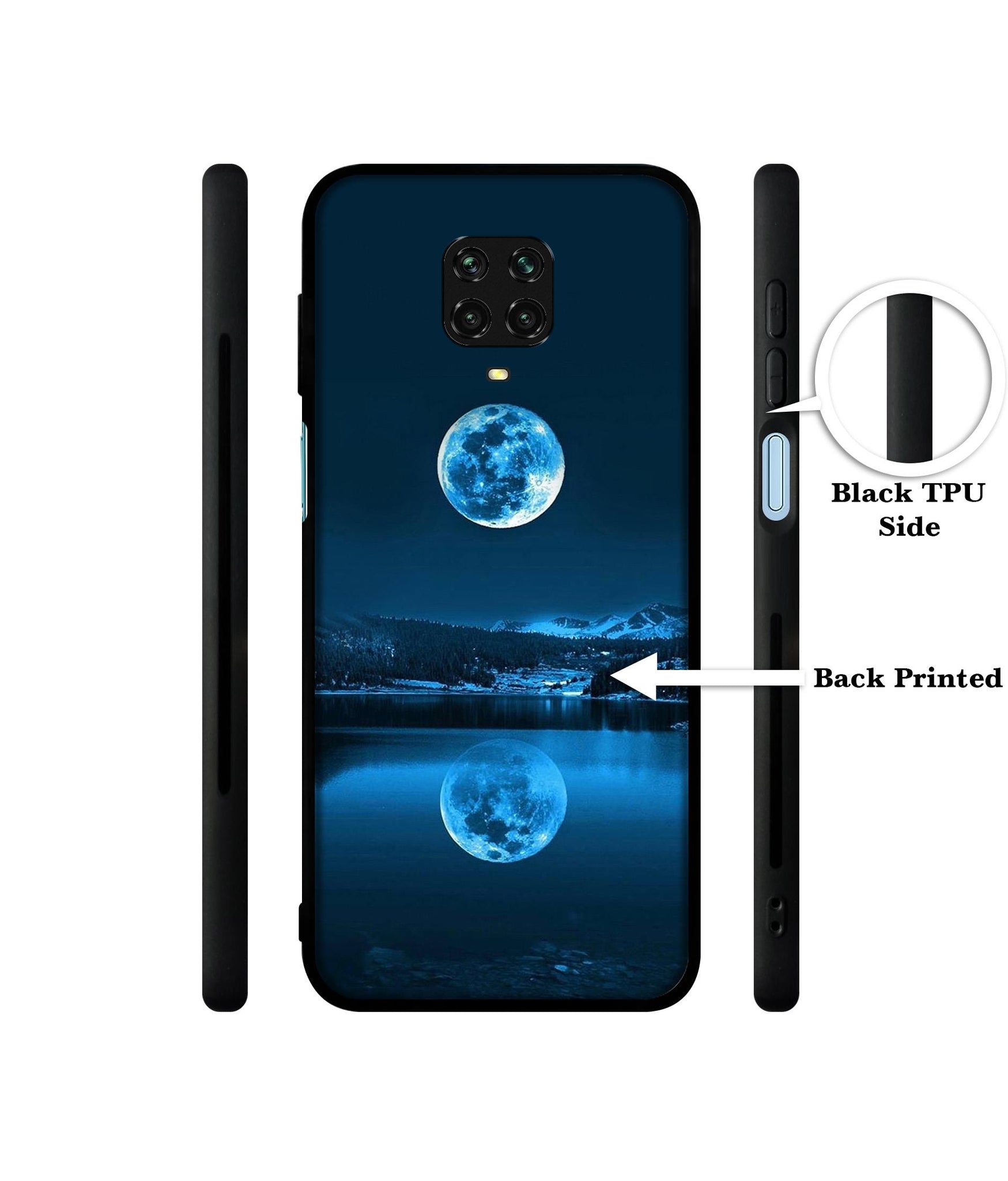 Moon Pattern Print Designer 2D Printed Back Case Cover for Mi Redmi Note 9 Pro / Note 9 Pro Max / Poco M2 Pro