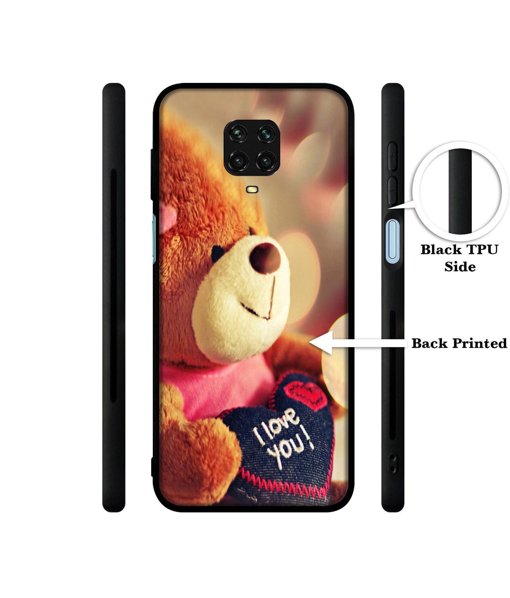 Teddy Bear Designer 2D Printed Back Case Cover for Mi Redmi Note 9 Pro / Note 9 Pro Max / Poco M2 Pro
