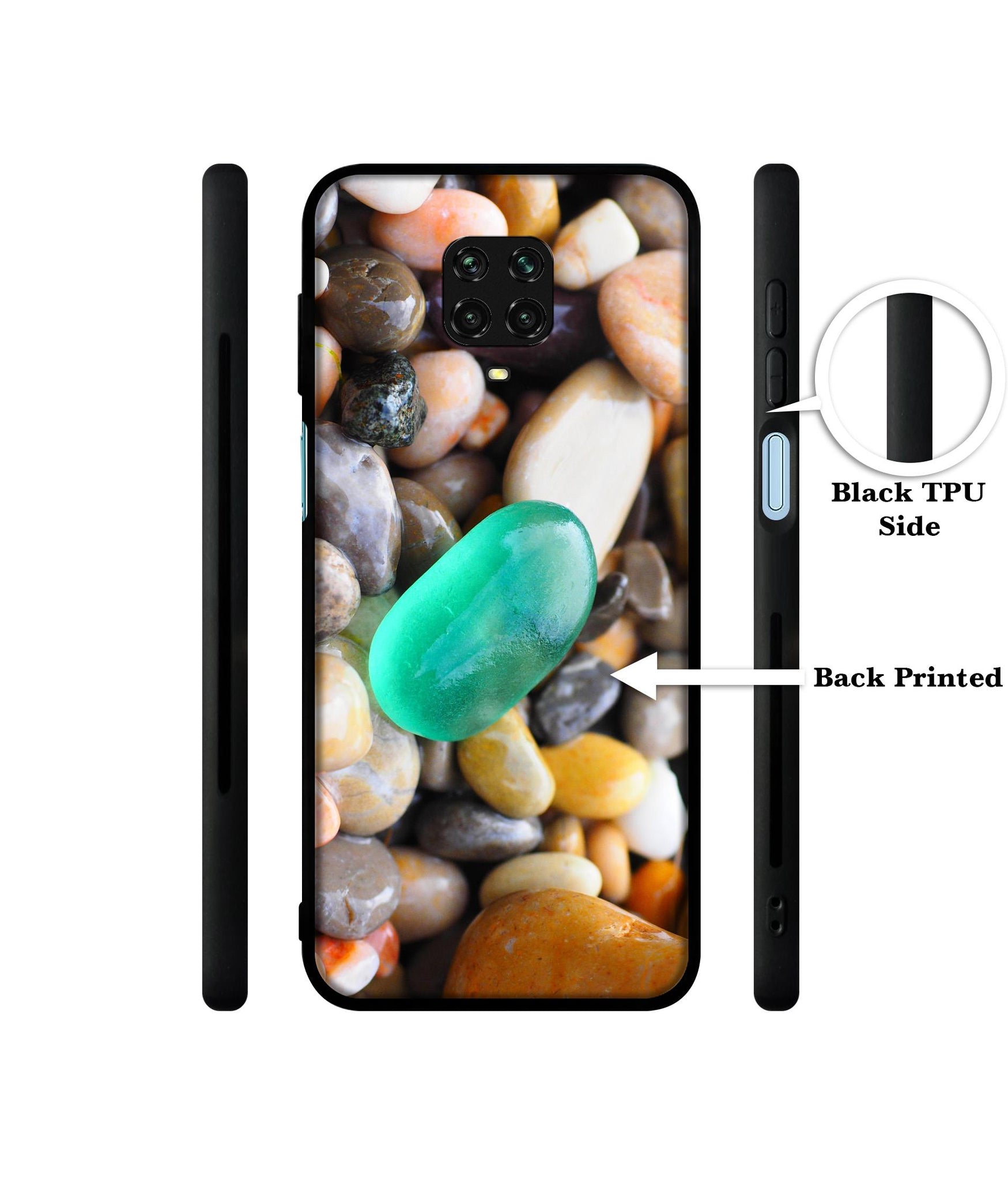 Sea Stones Designer 2D Printed Back Case Cover for Mi Redmi Note 9 Pro / Note 9 Pro Max / Poco M2 Pro