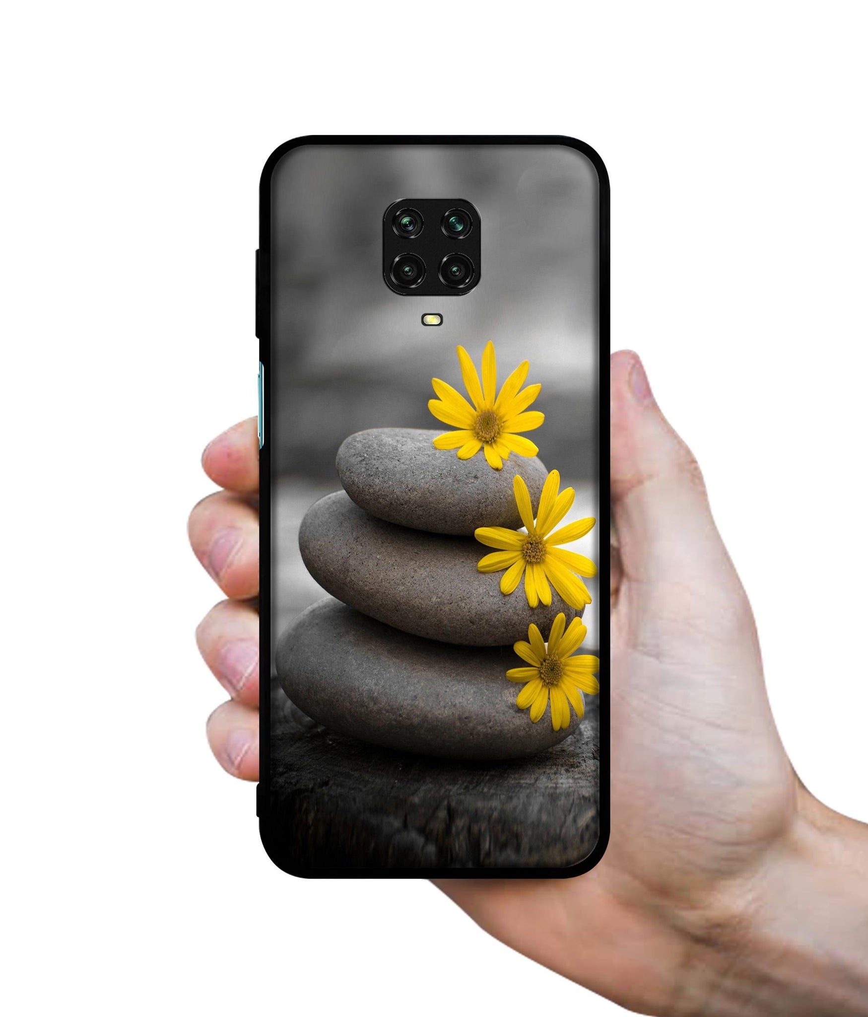 Stones And Flower Designer 2D Printed Back Case Cover for Mi Redmi Note 9 Pro / Note 9 Pro Max / Poco M2 Pro