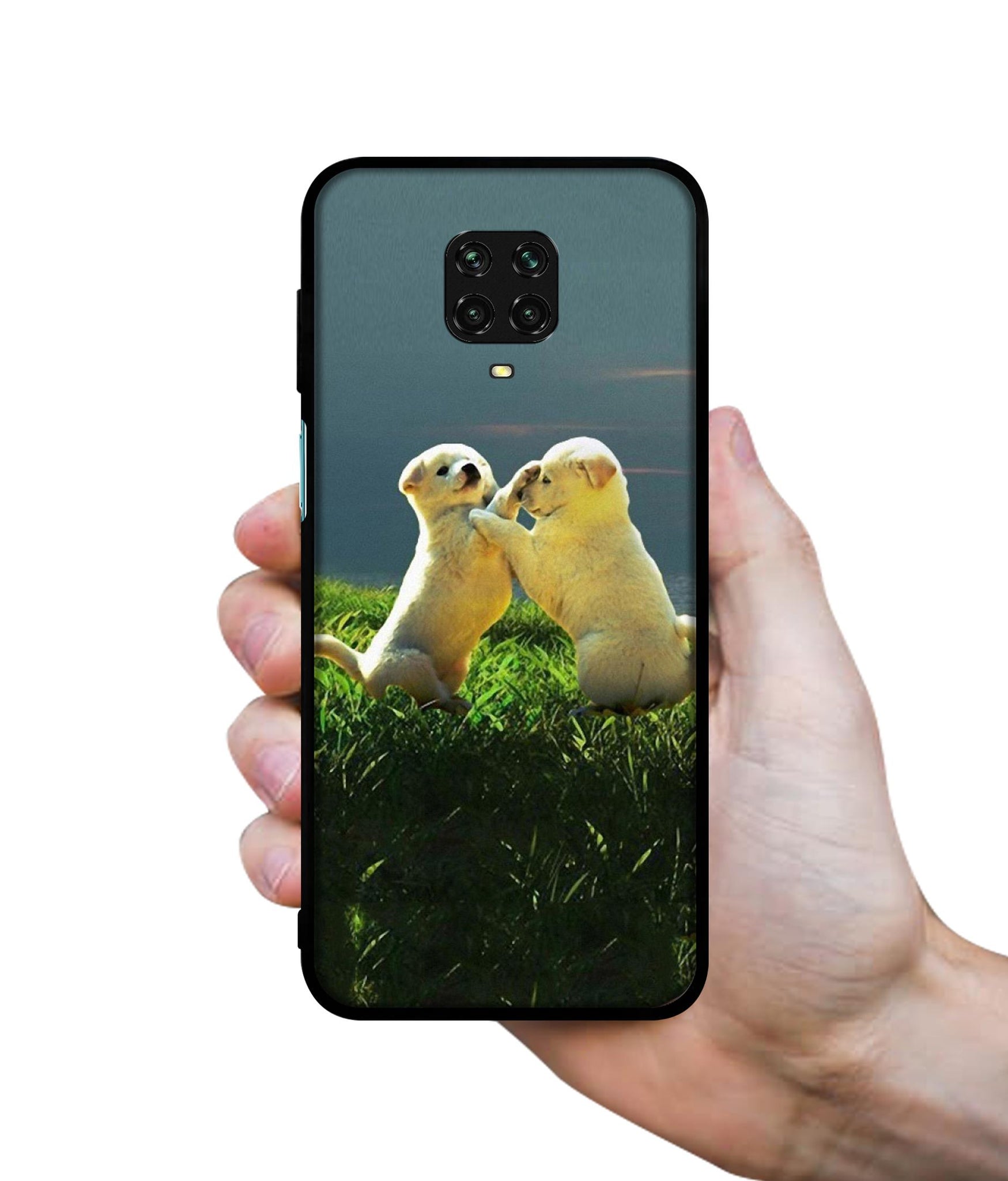 Puppy Couple Sunset Designer 2D Printed Back Case Cover for Mi Redmi Note 9 Pro / Note 9 Pro Max / Poco M2 Pro