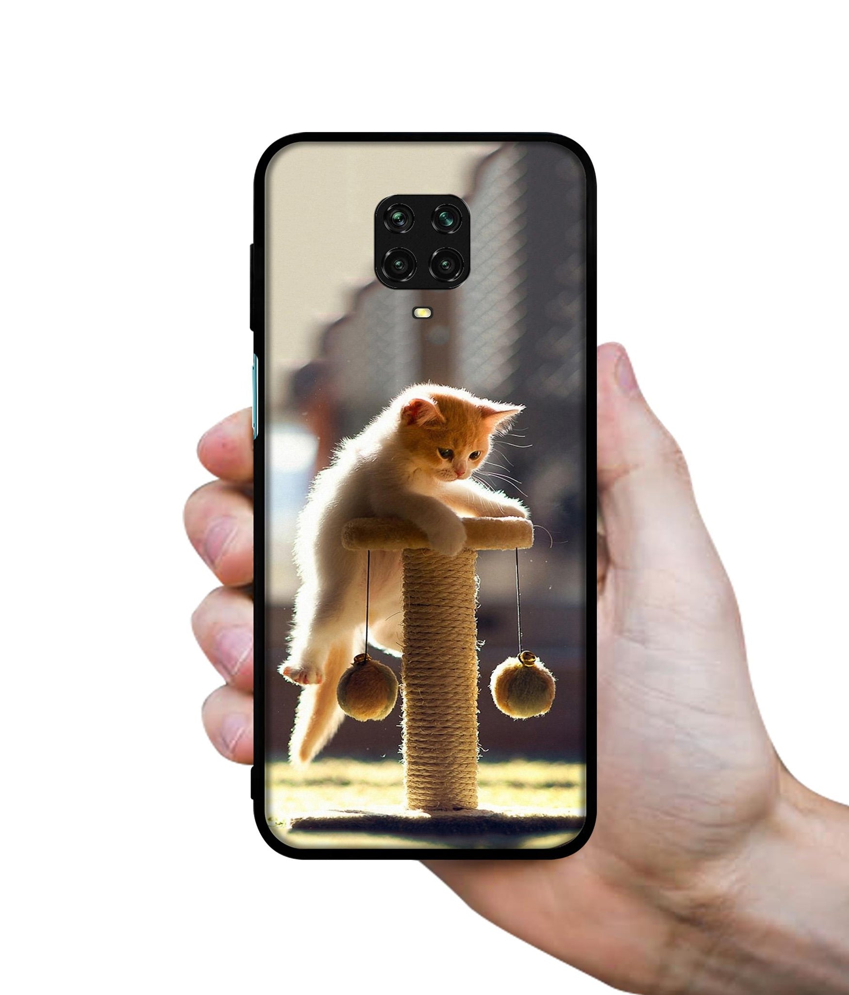Cat Climbing Designer 2D Printed Back Case Cover for Mi Redmi Note 9 Pro / Note 9 Pro Max / Poco M2 Pro