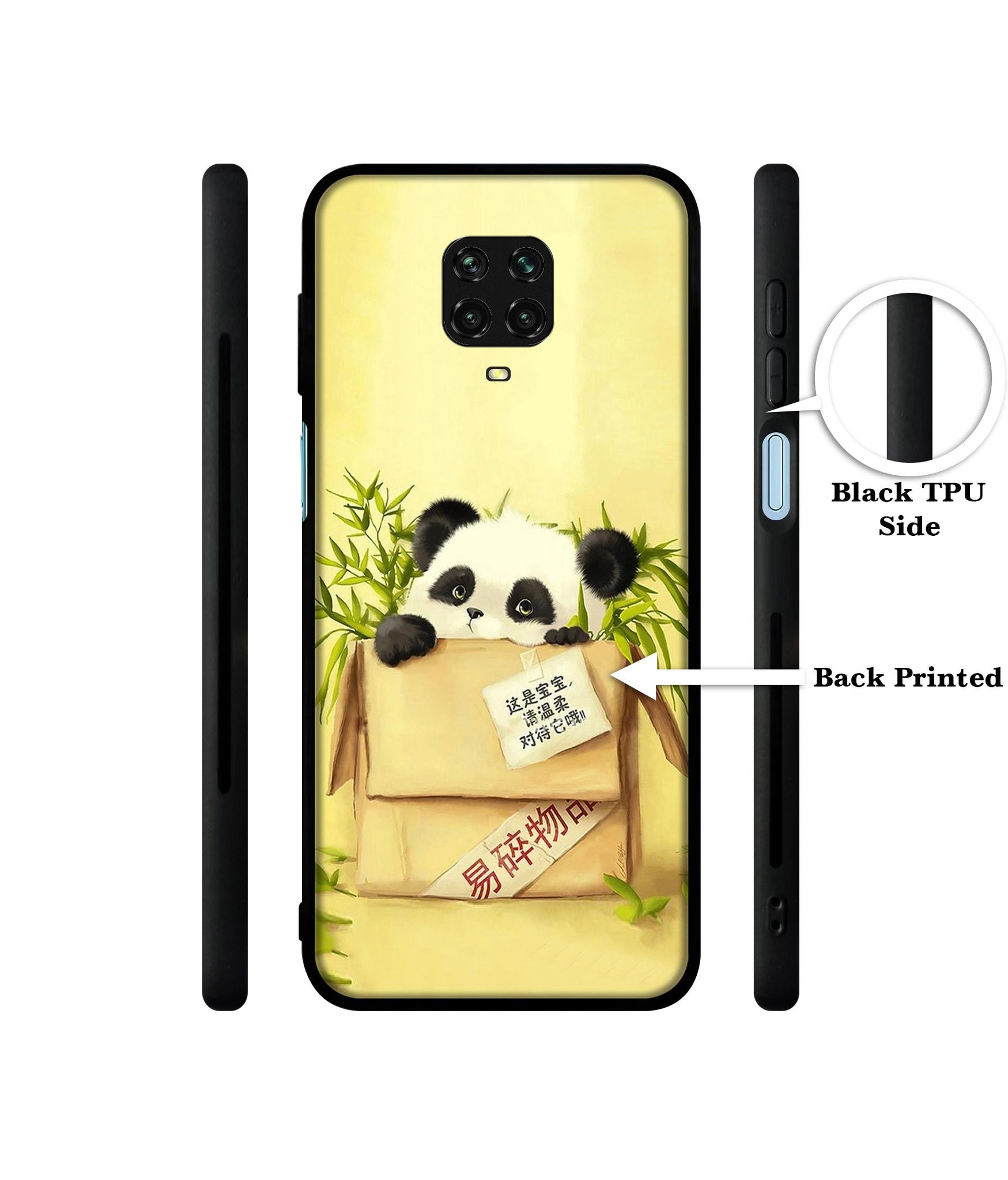 Panda In Box Designer 2D Printed Back Case Cover for Mi Redmi Note 9 Pro / Note 9 Pro Max / Poco M2 Pro