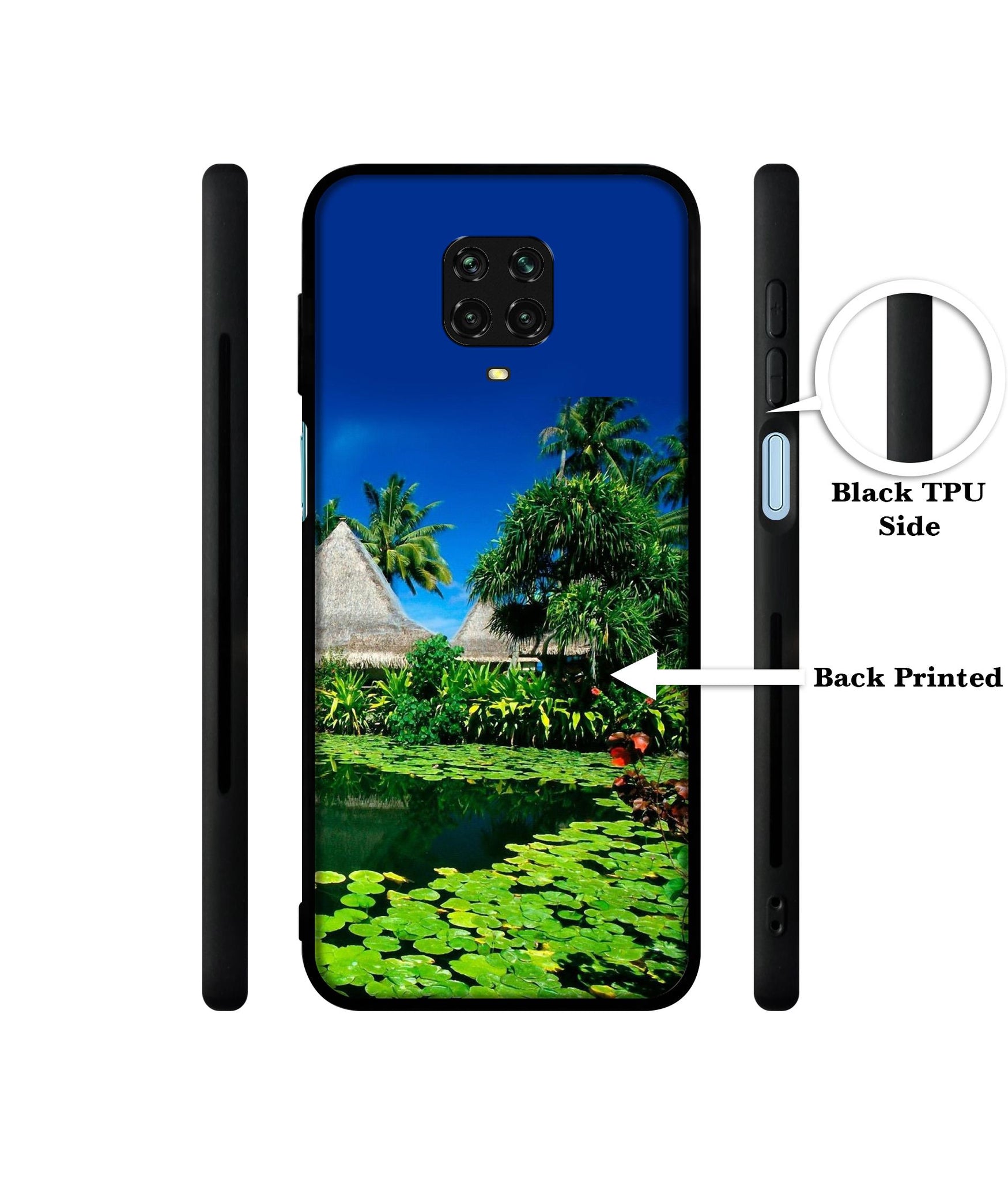 Tropics Water Designer 2D Printed Back Case Cover for Mi Redmi Note 9 Pro / Note 9 Pro Max / Poco M2 Pro