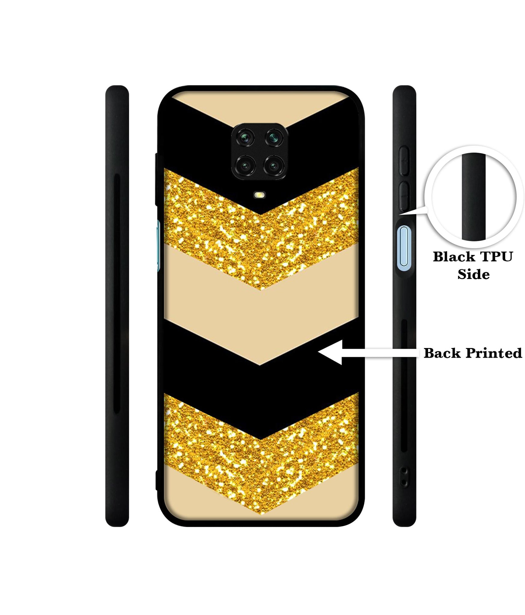 Black & Gold Designer 2D Printed Back Case Cover for Mi Redmi Note 9 Pro / Note 9 Pro Max / Poco M2 Pro