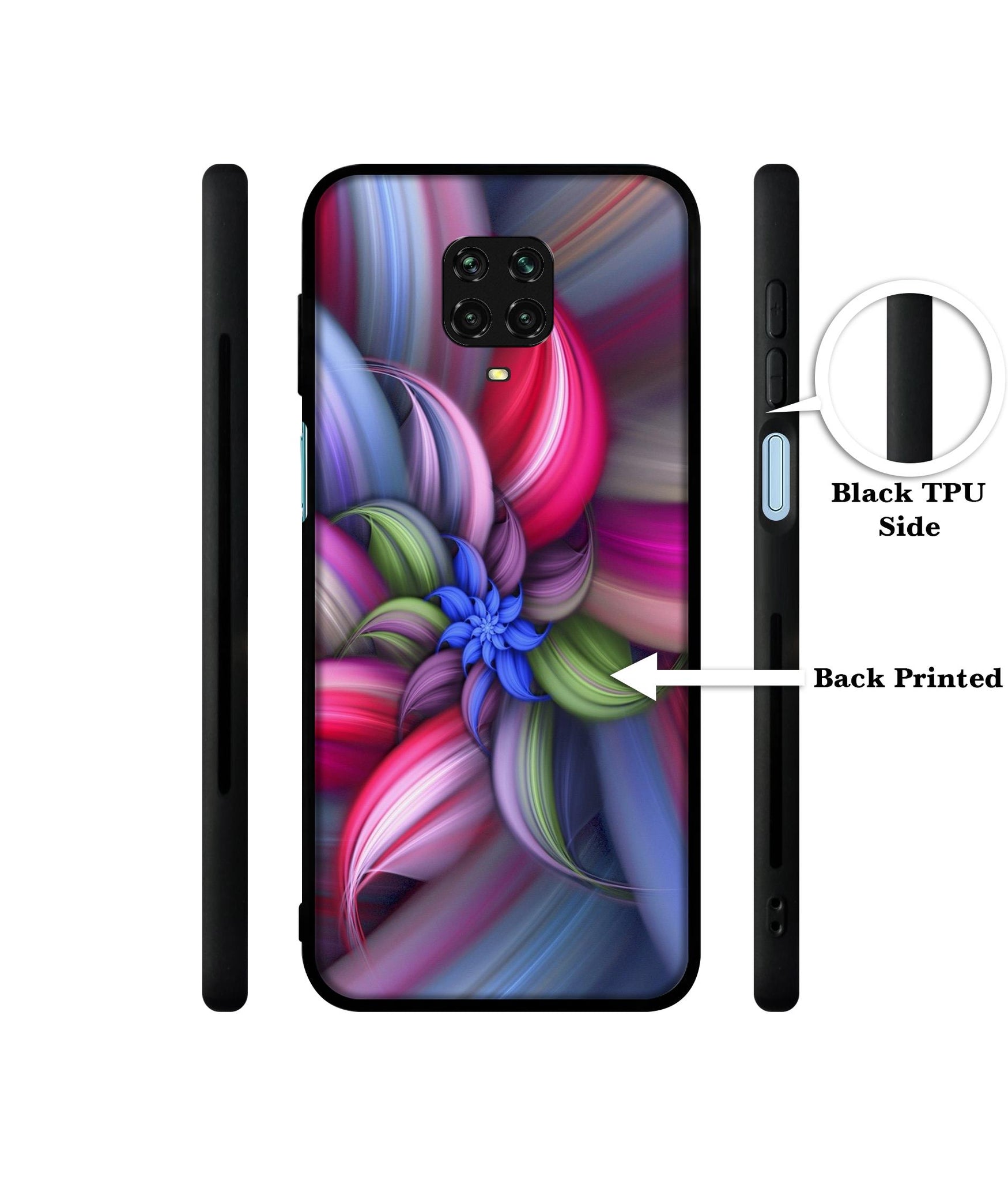 Colorful Flower Designer 2D Printed Back Case Cover for Mi Redmi Note 9 Pro / Note 9 Pro Max / Poco M2 Pro