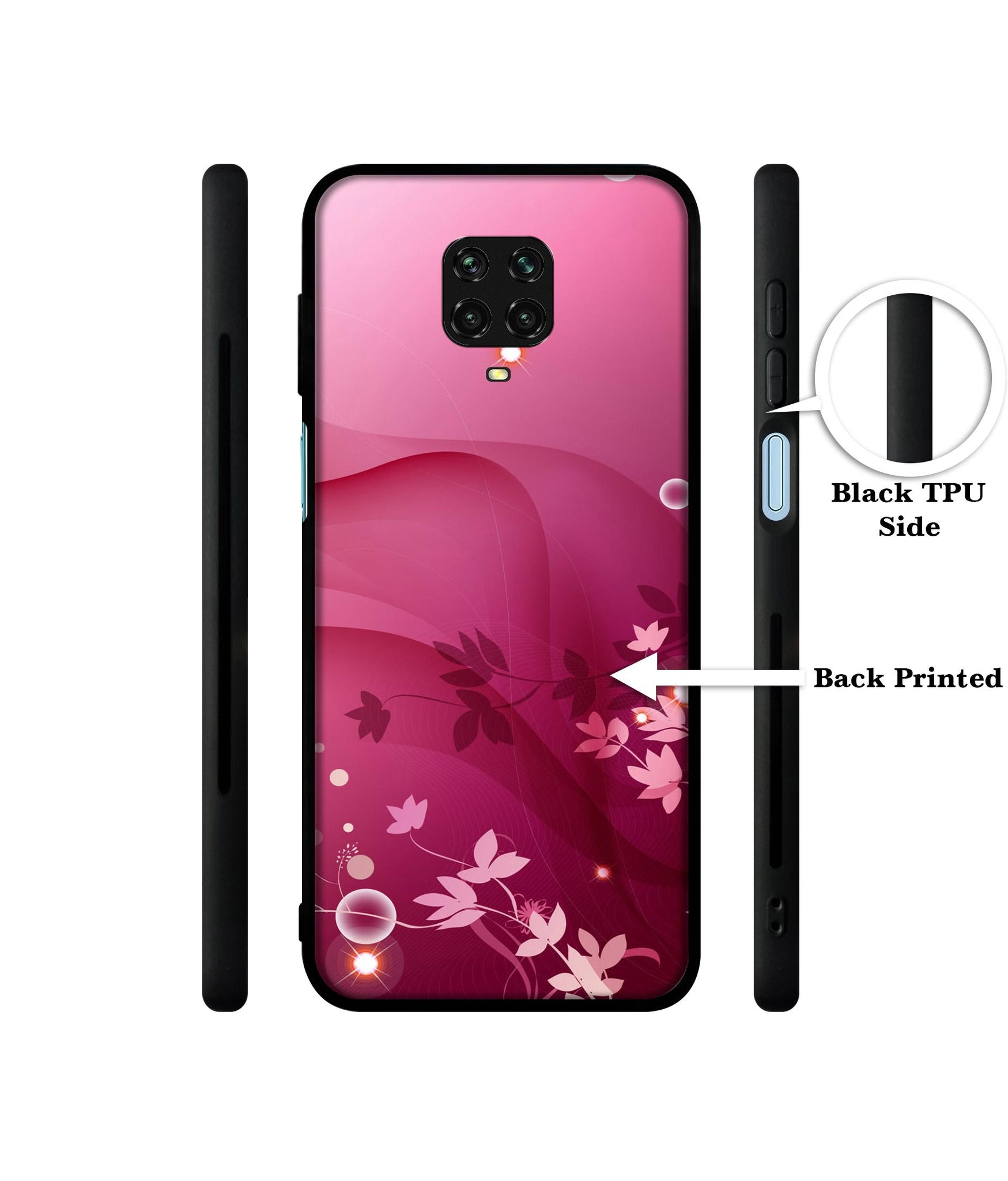 Pink Abstract Designer 2D Printed Back Case Cover for Mi Redmi Note 9 Pro / Note 9 Pro Max / Poco M2 Pro
