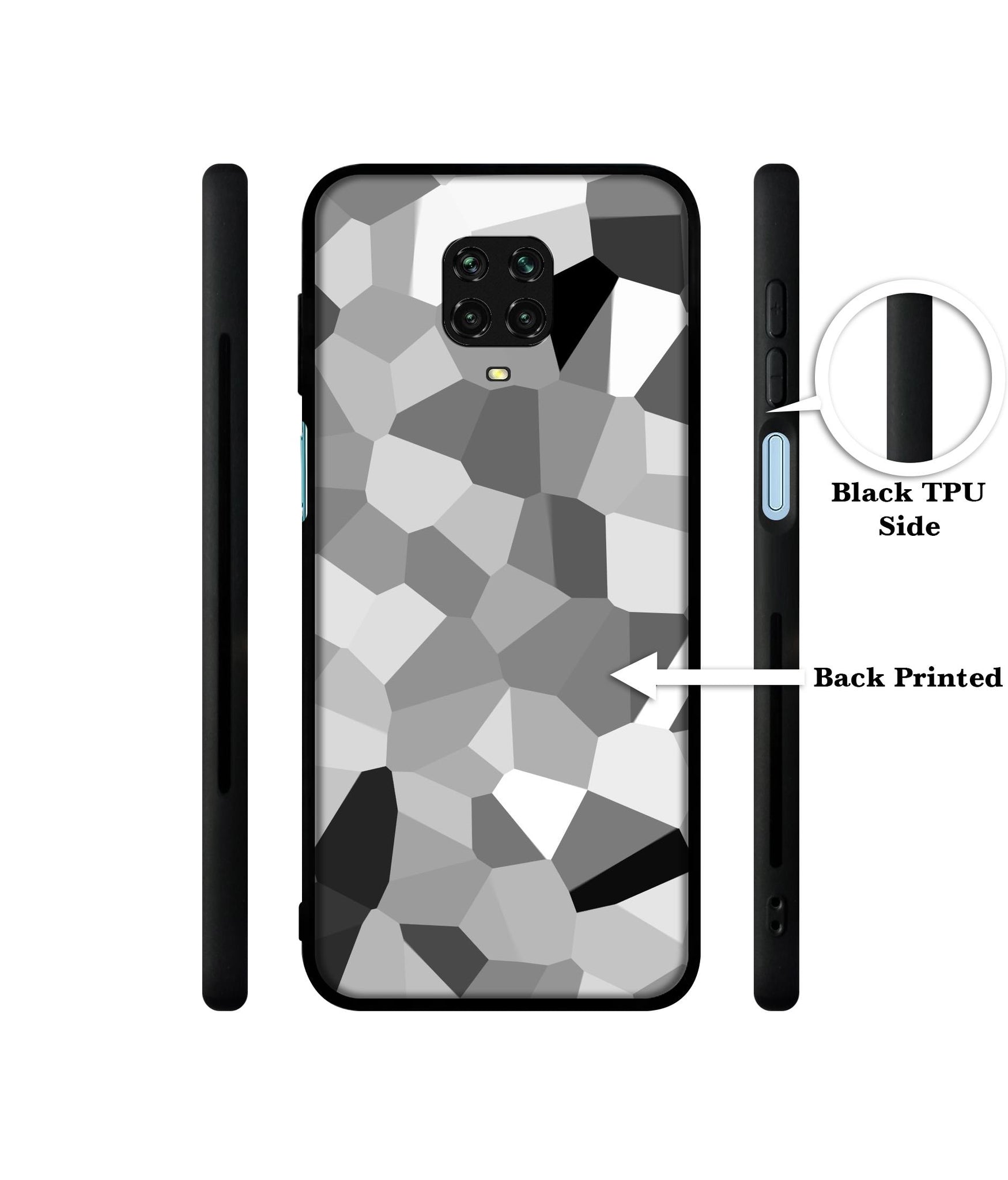 Black & White Mathematical Shape Designer 2D Printed Back Case Cover for Mi Redmi Note 9 Pro / Note 9 Pro Max / Poco M2 Pro