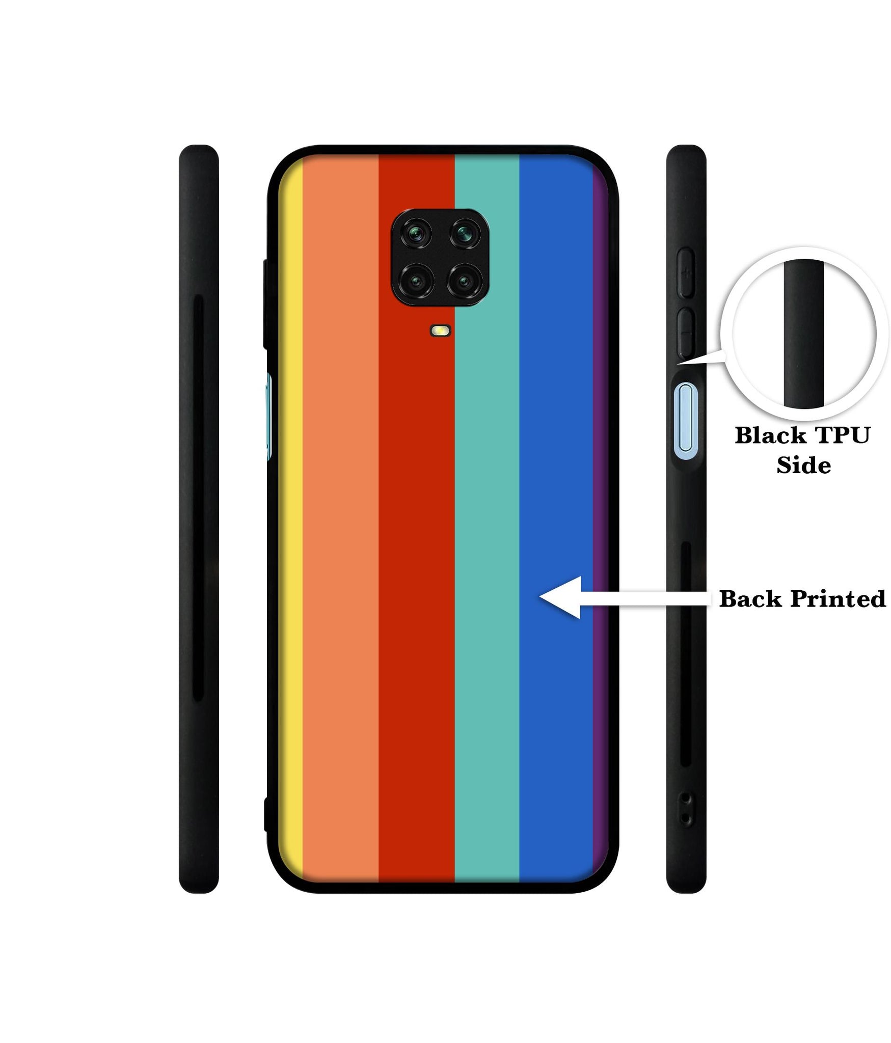 Rainbow Colors Designer 2D Printed Back Case Cover for Mi Redmi Note 9 Pro / Note 9 Pro Max / Poco M2 Pro
