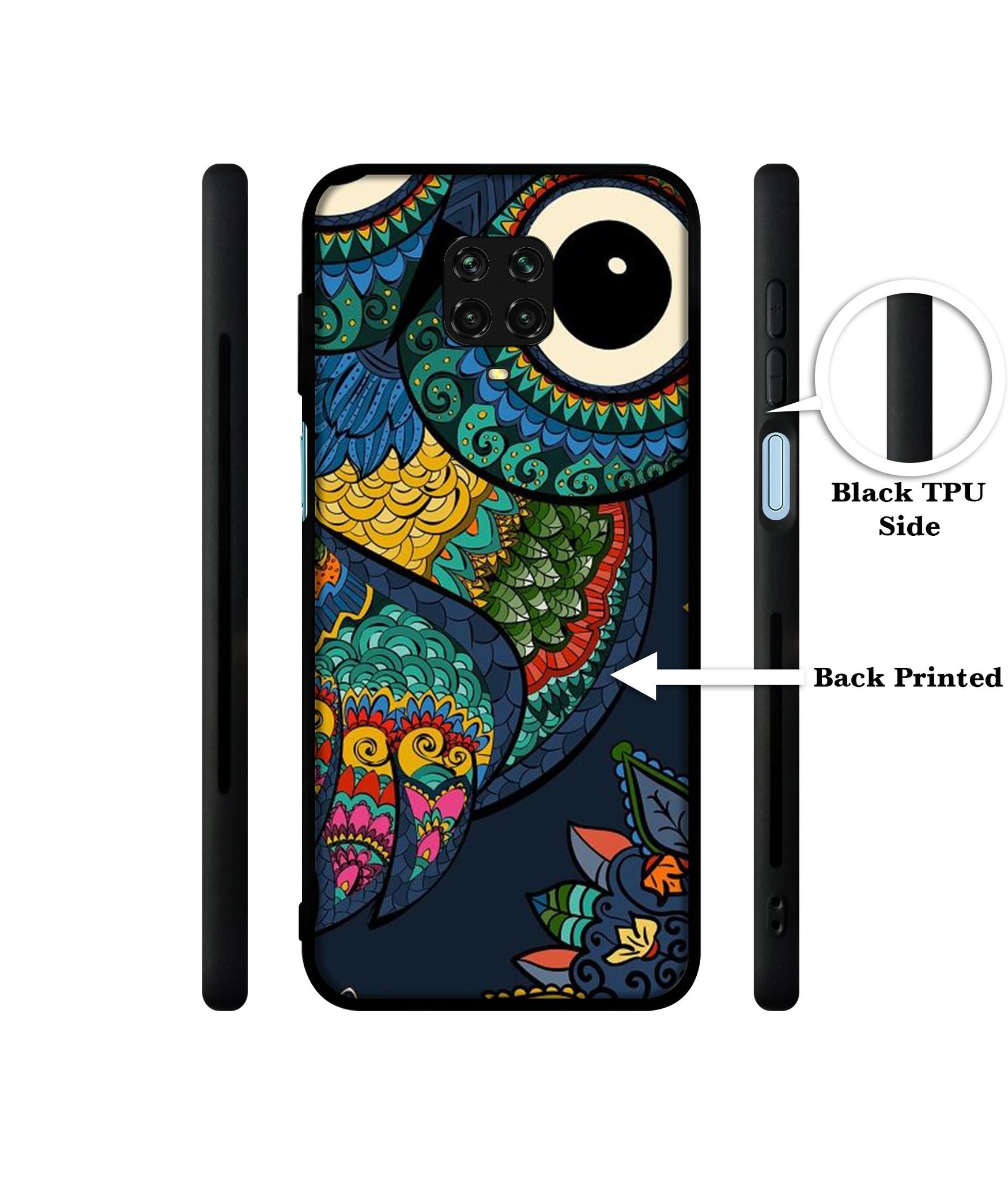 Owl Illustration Designer 2D Printed Back Case Cover for Mi Redmi Note 9 Pro / Note 9 Pro Max / Poco M2 Pro