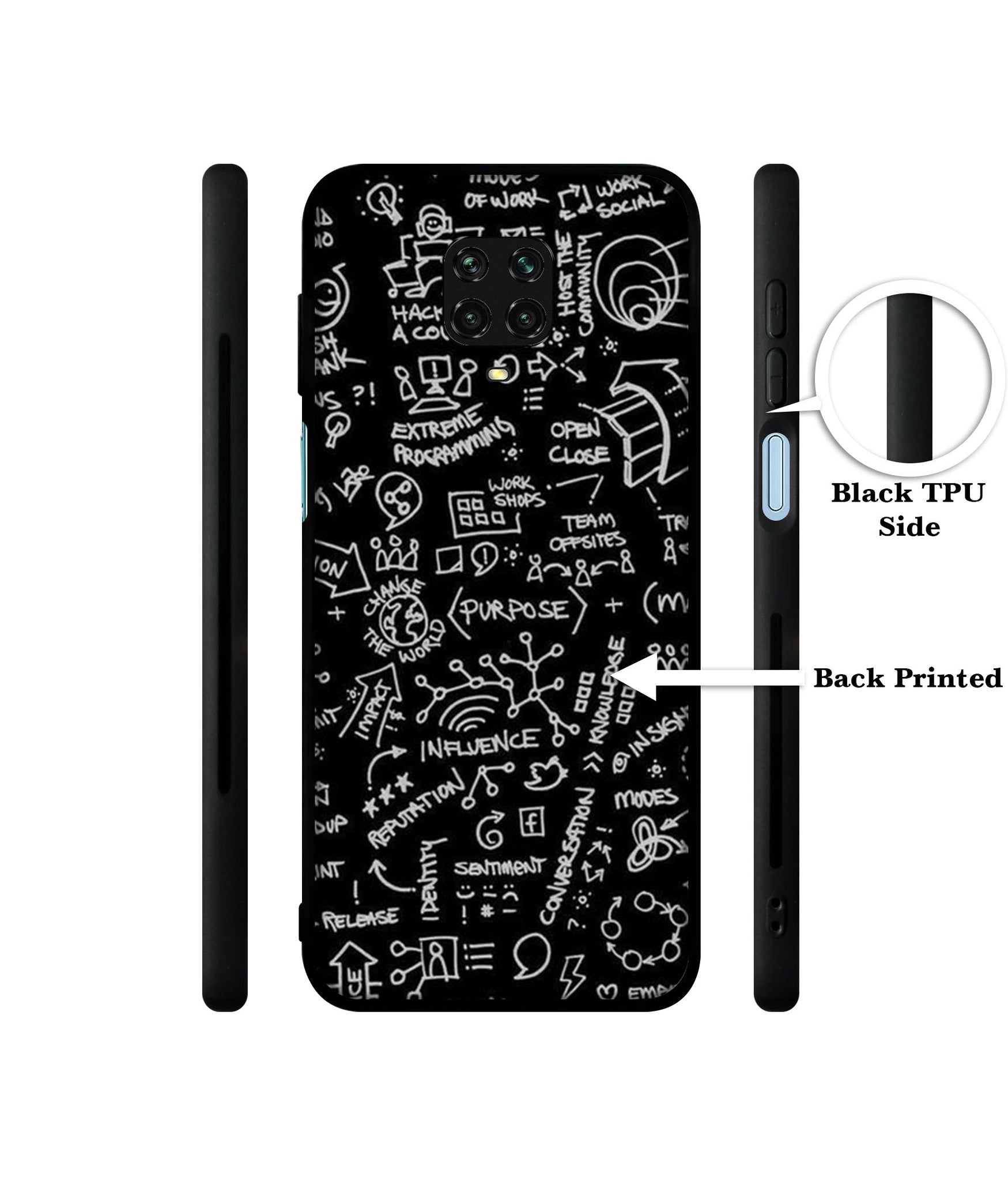 Formulas Designer 2D Printed Back Case Cover for Mi Redmi Note 9 Pro / Note 9 Pro Max / Poco M2 Pro