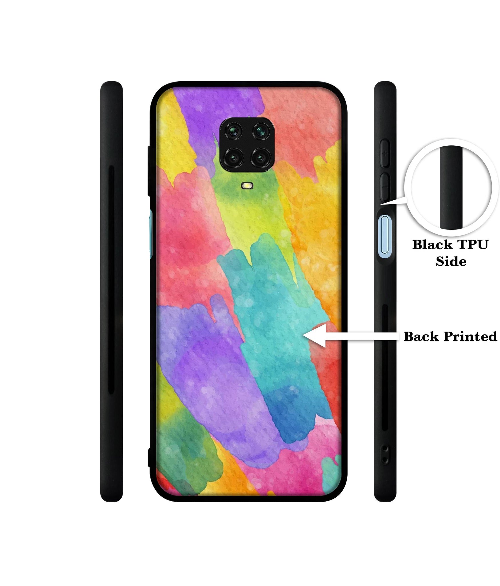 Water Paint Colorful Abstract Designer 2D Printed Back Case Cover for Mi Redmi Note 9 Pro / Note 9 Pro Max / Poco M2 Pro