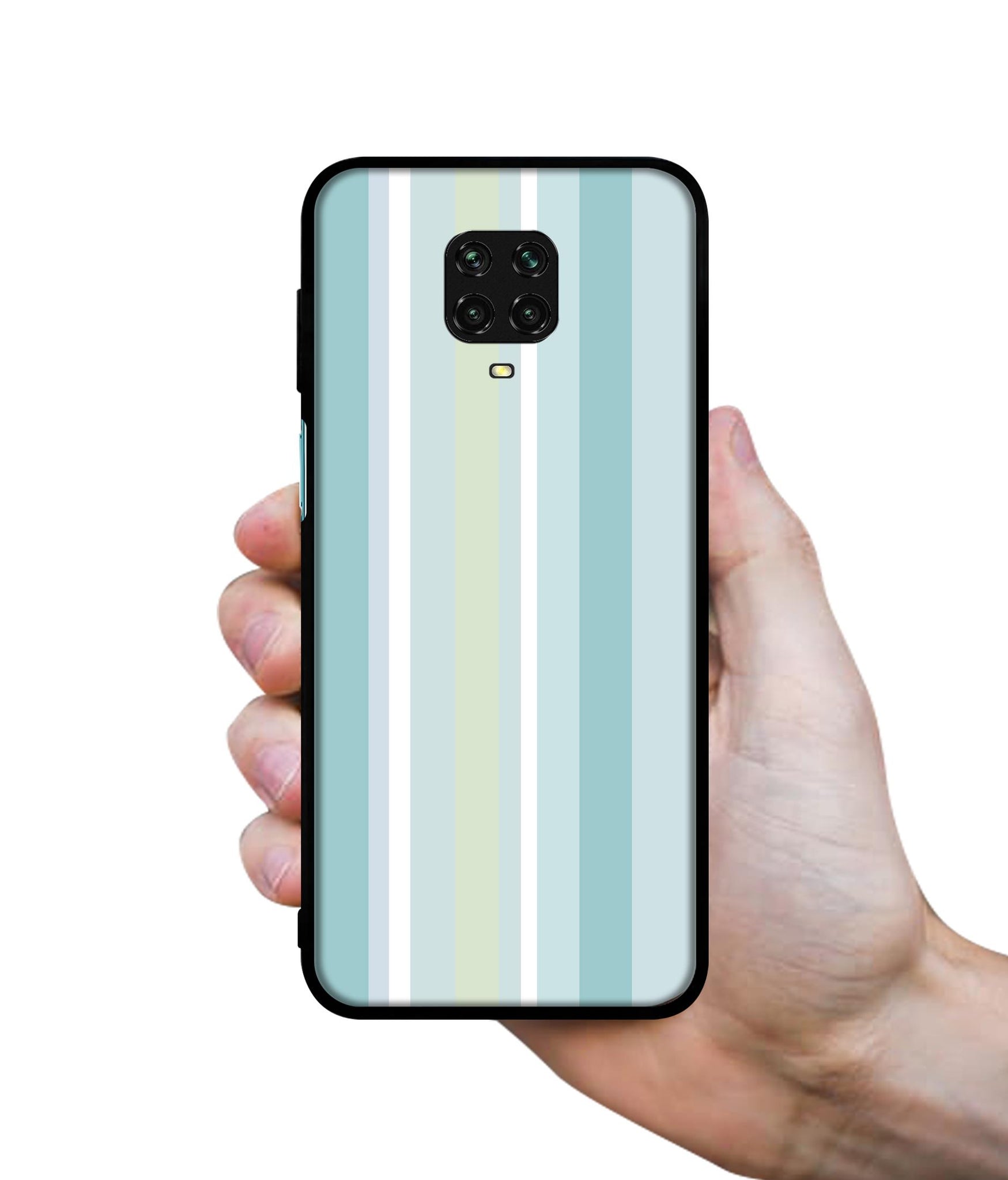 Light Green Stripes Designer 2D Printed Back Case Cover for Mi Redmi Note 9 Pro / Note 9 Pro Max / Poco M2 Pro