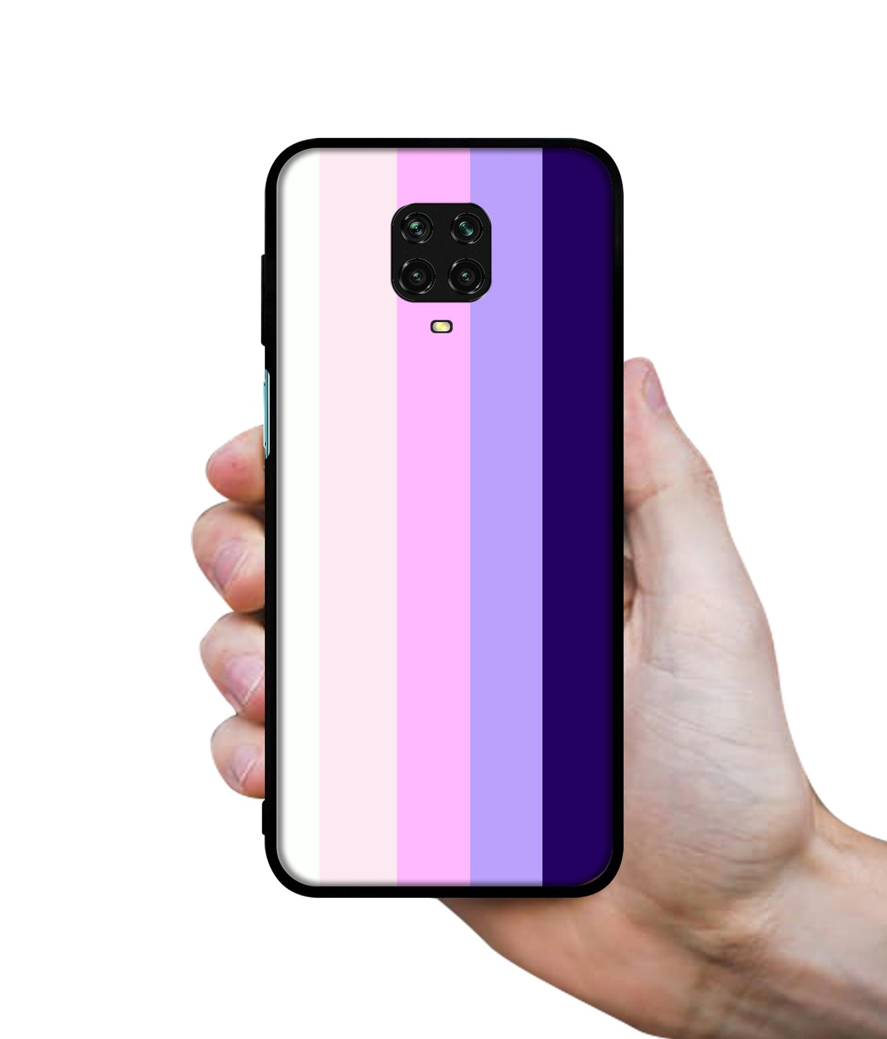 Pink and Purple Lines Designer 2D Printed Back Case Cover for Mi Redmi Note 9 Pro / Note 9 Pro Max / Poco M2 Pro