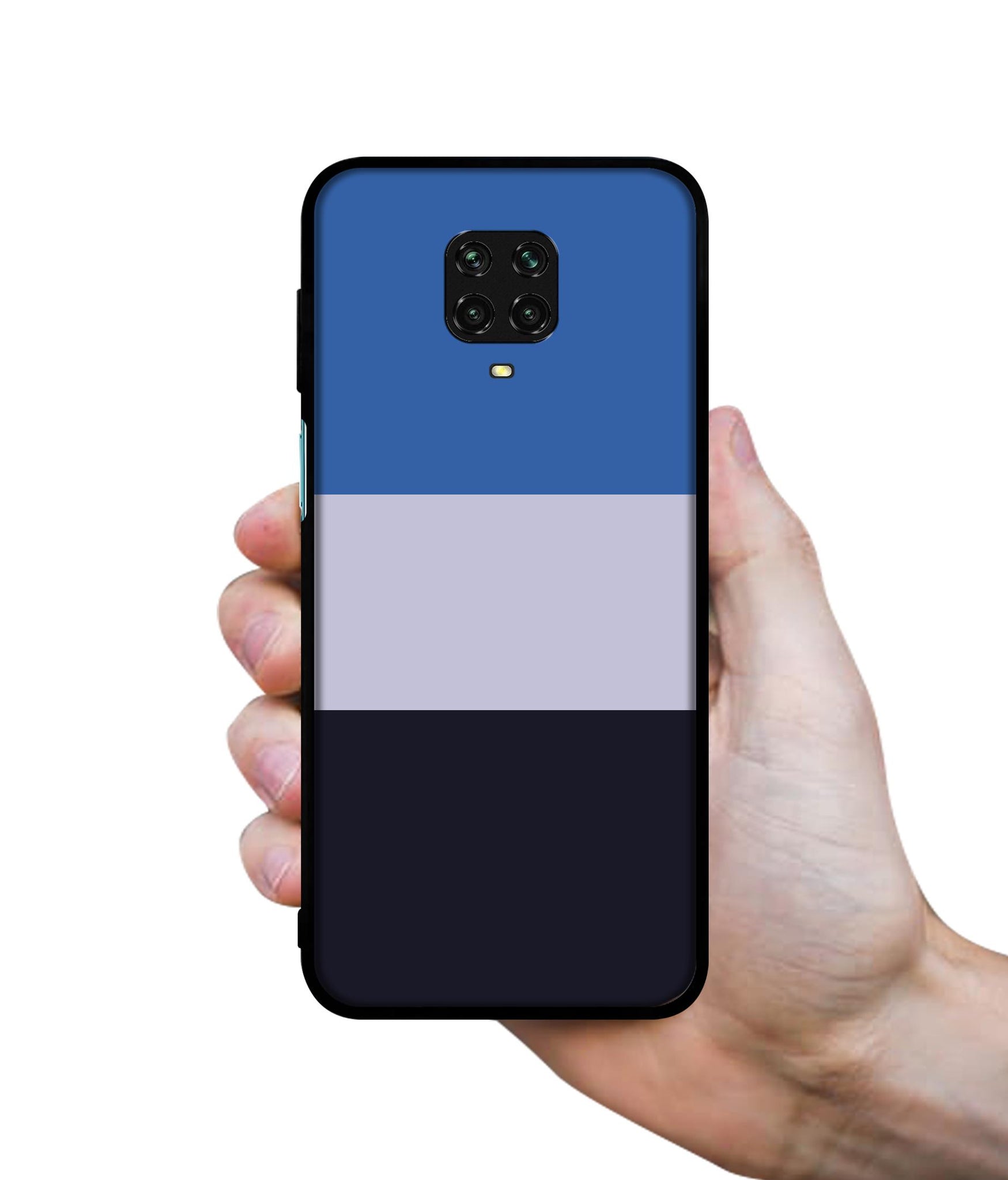 Three Color Stripes Designer 2D Printed Back Case Cover for Mi Redmi Note 9 Pro / Note 9 Pro Max / Poco M2 Pro
