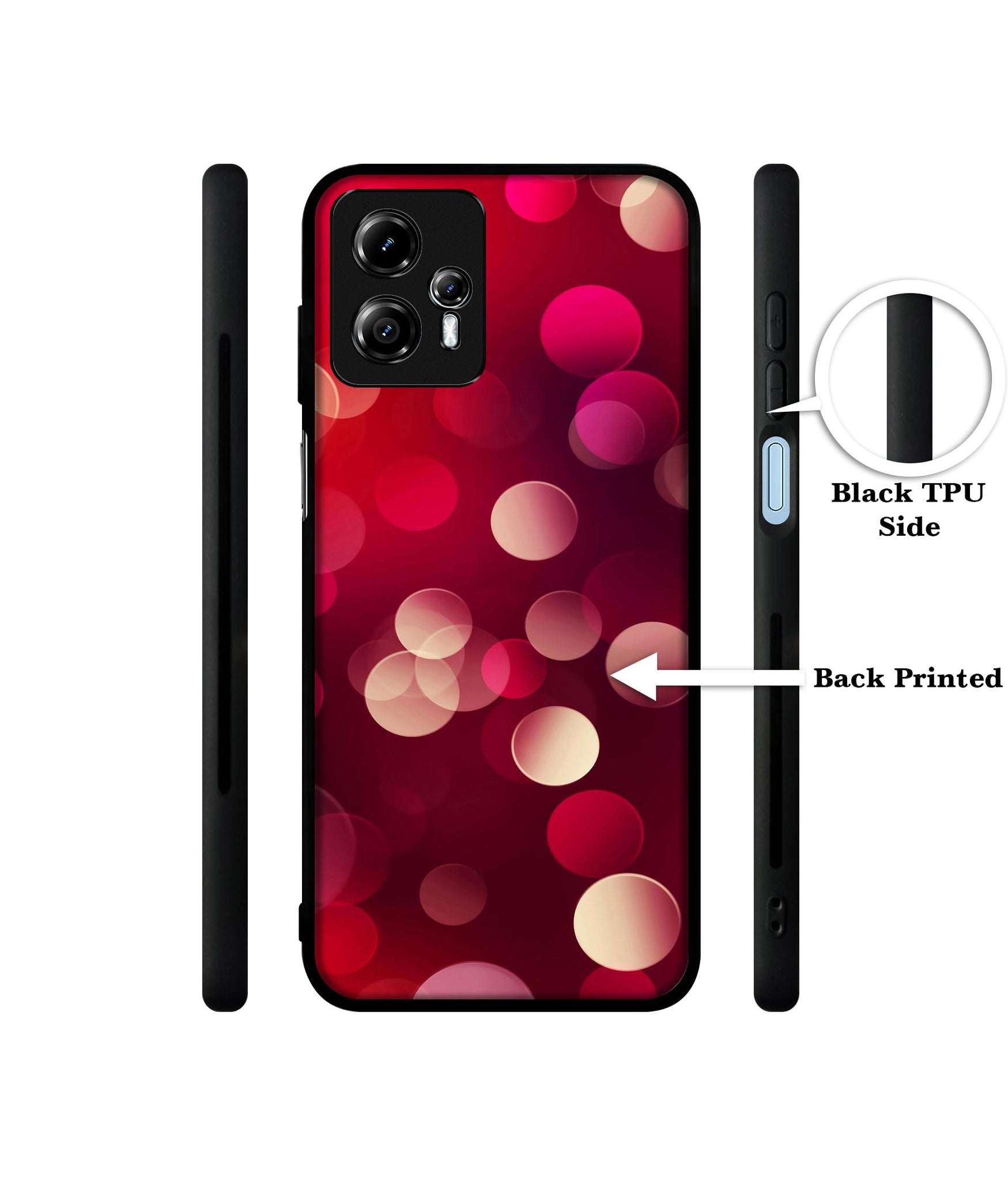 3D Circles Designer 2D Printed Back Case Cover for Motorola Moto G13 4G