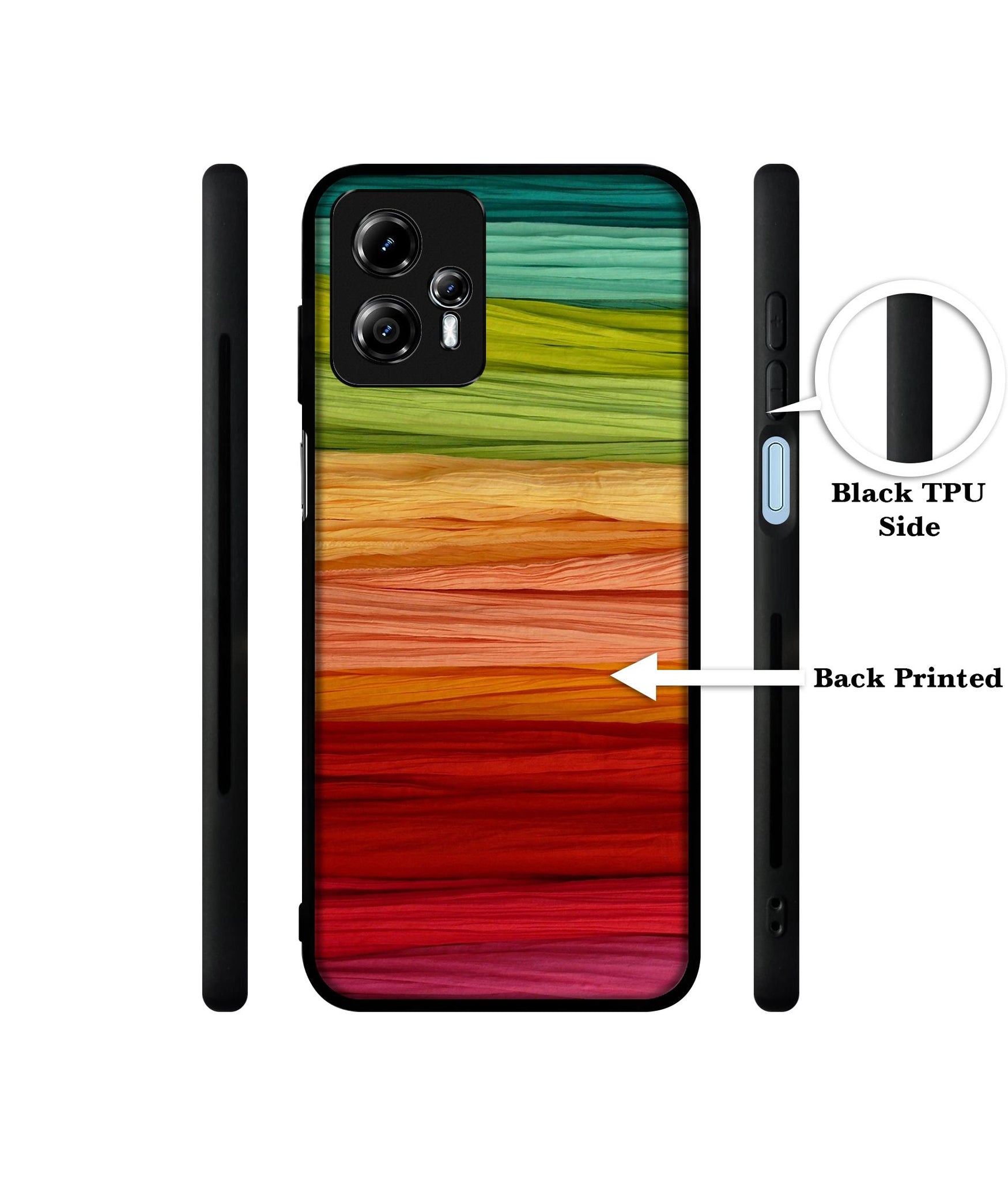 Colorful Thread Designer 2D Printed Back Case Cover for Motorola Moto G13 4G