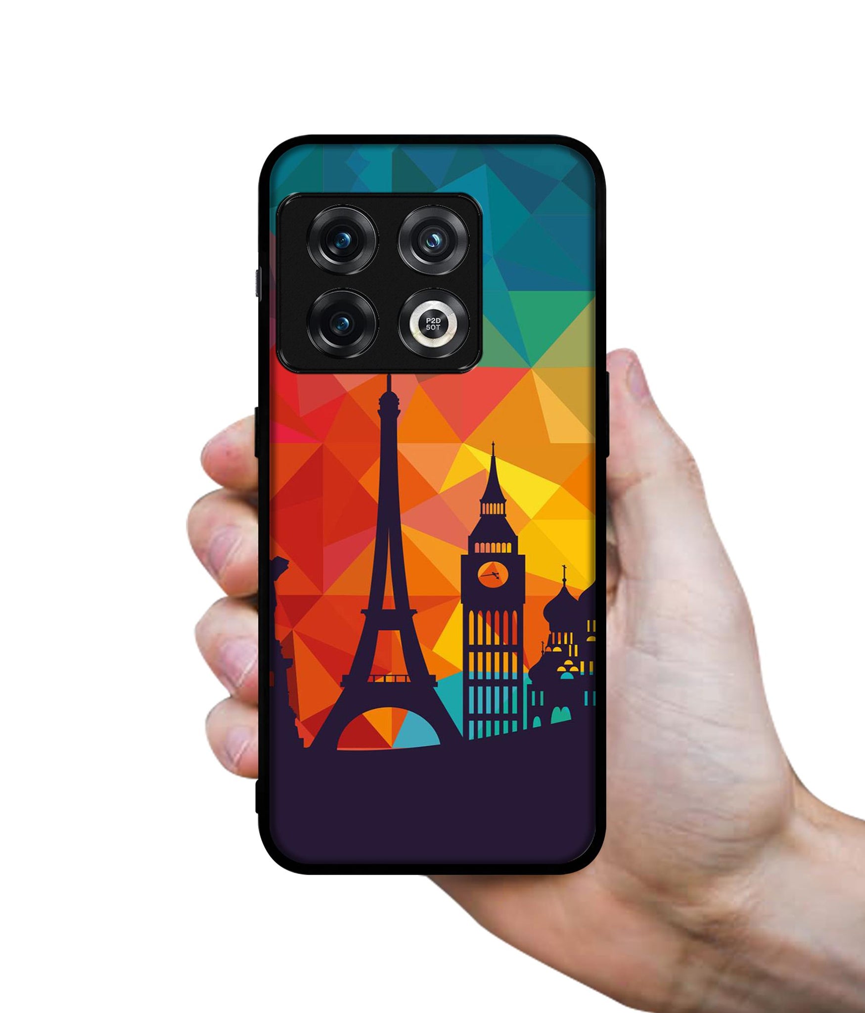 Colored Paris Designer 2D Printed Back Case Cover for OnePlus 10 Pro 5G