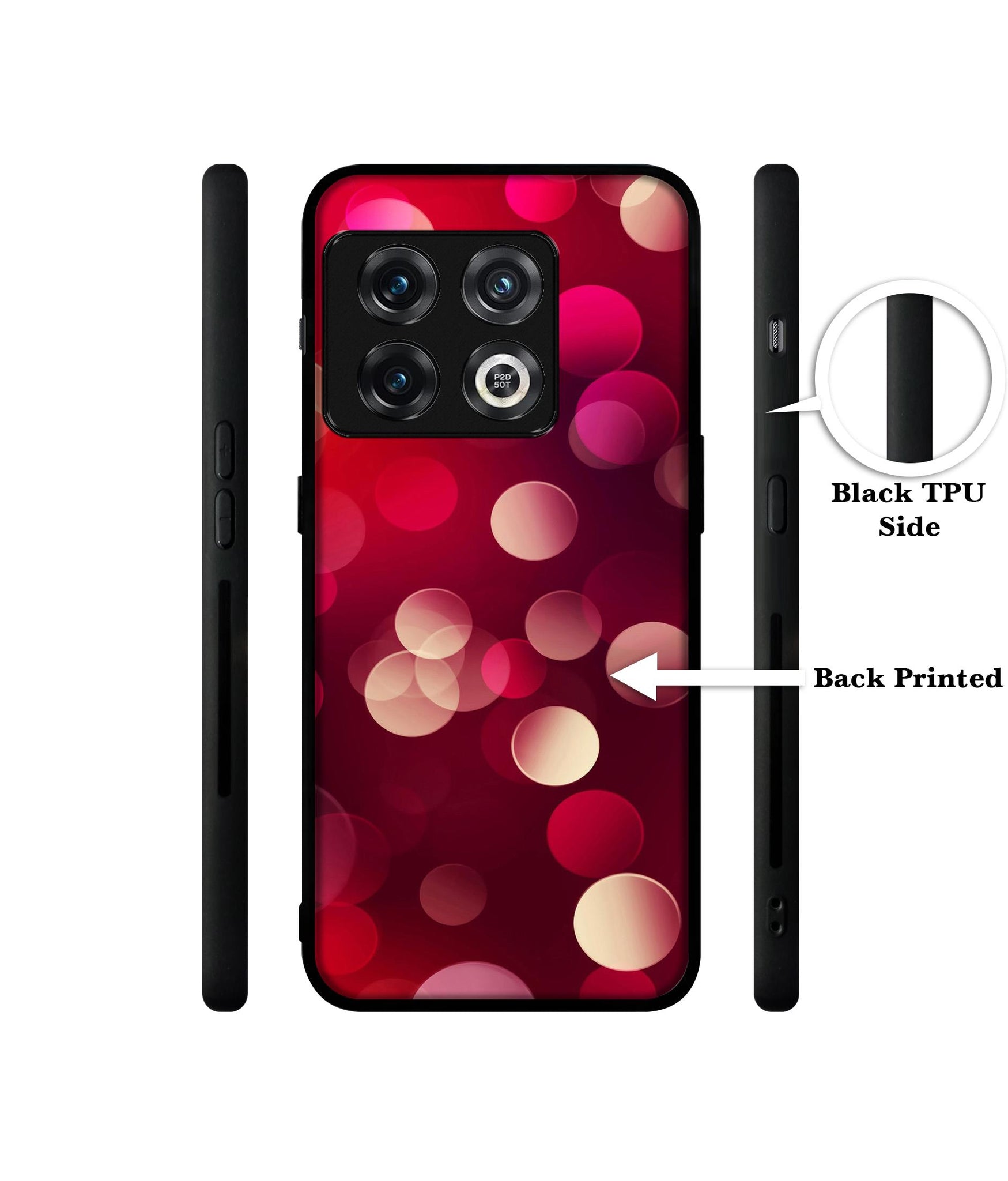 3D Circles Designer 2D Printed Back Case Cover for OnePlus 10 Pro 5G