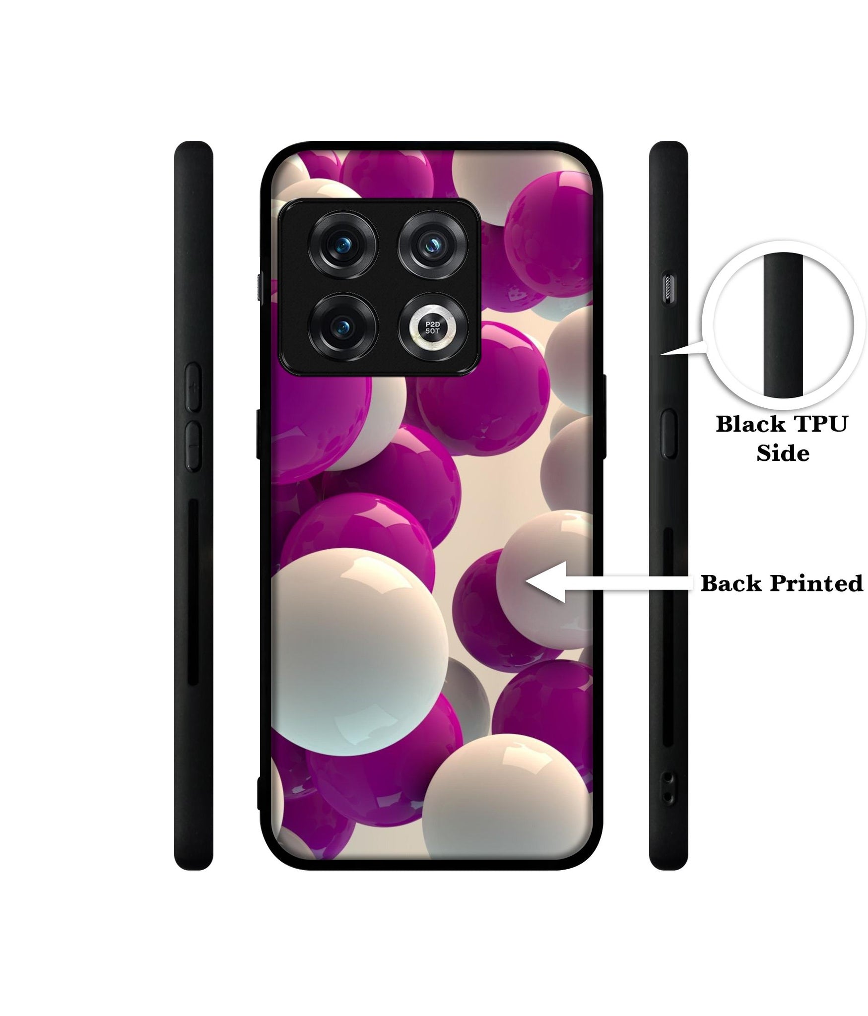 3D Balloons Designer 2D Printed Back Case Cover for OnePlus 10 Pro 5G