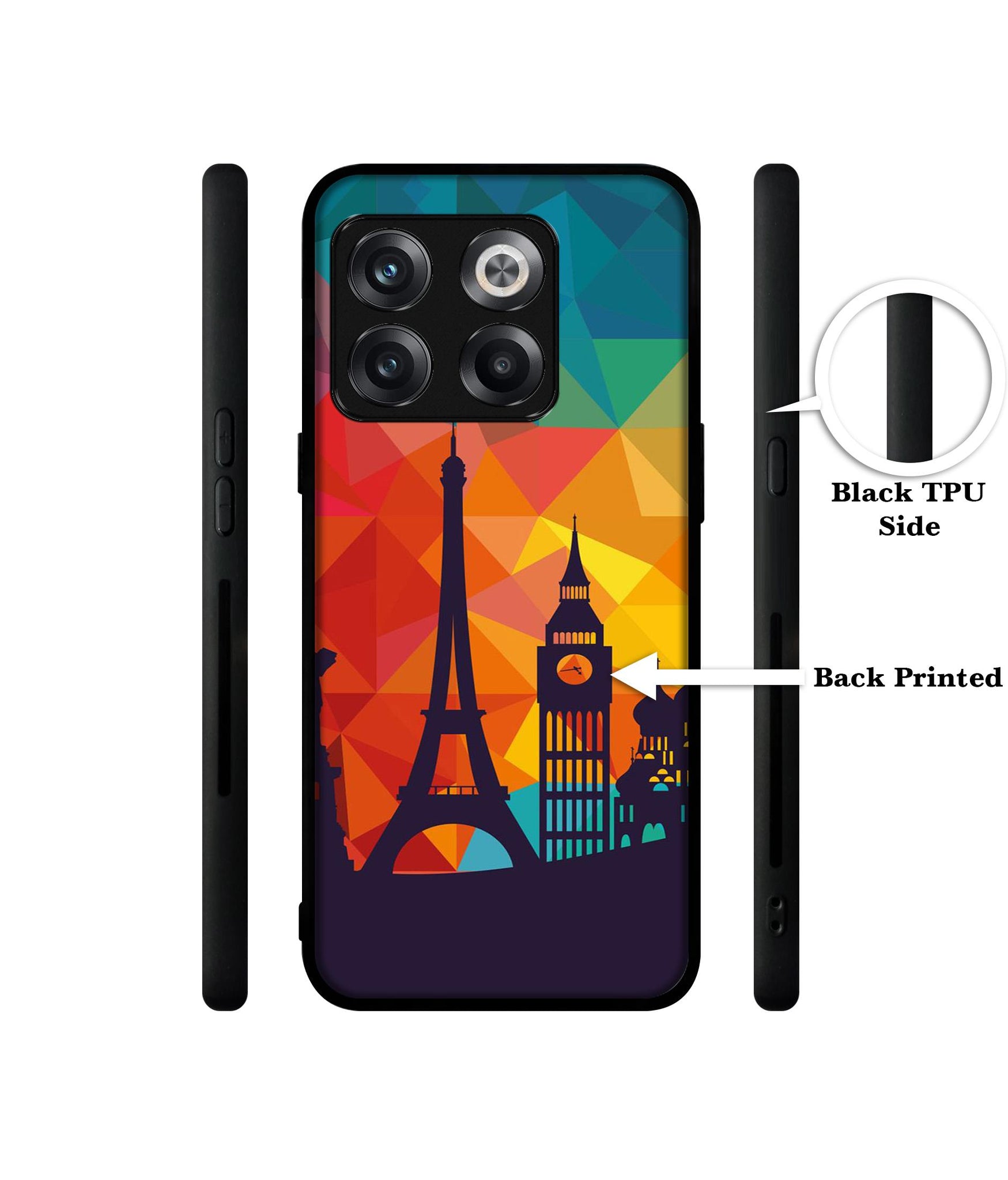 Colored Paris Designer 2D Printed Back Case Cover for OnePlus 10T 5G