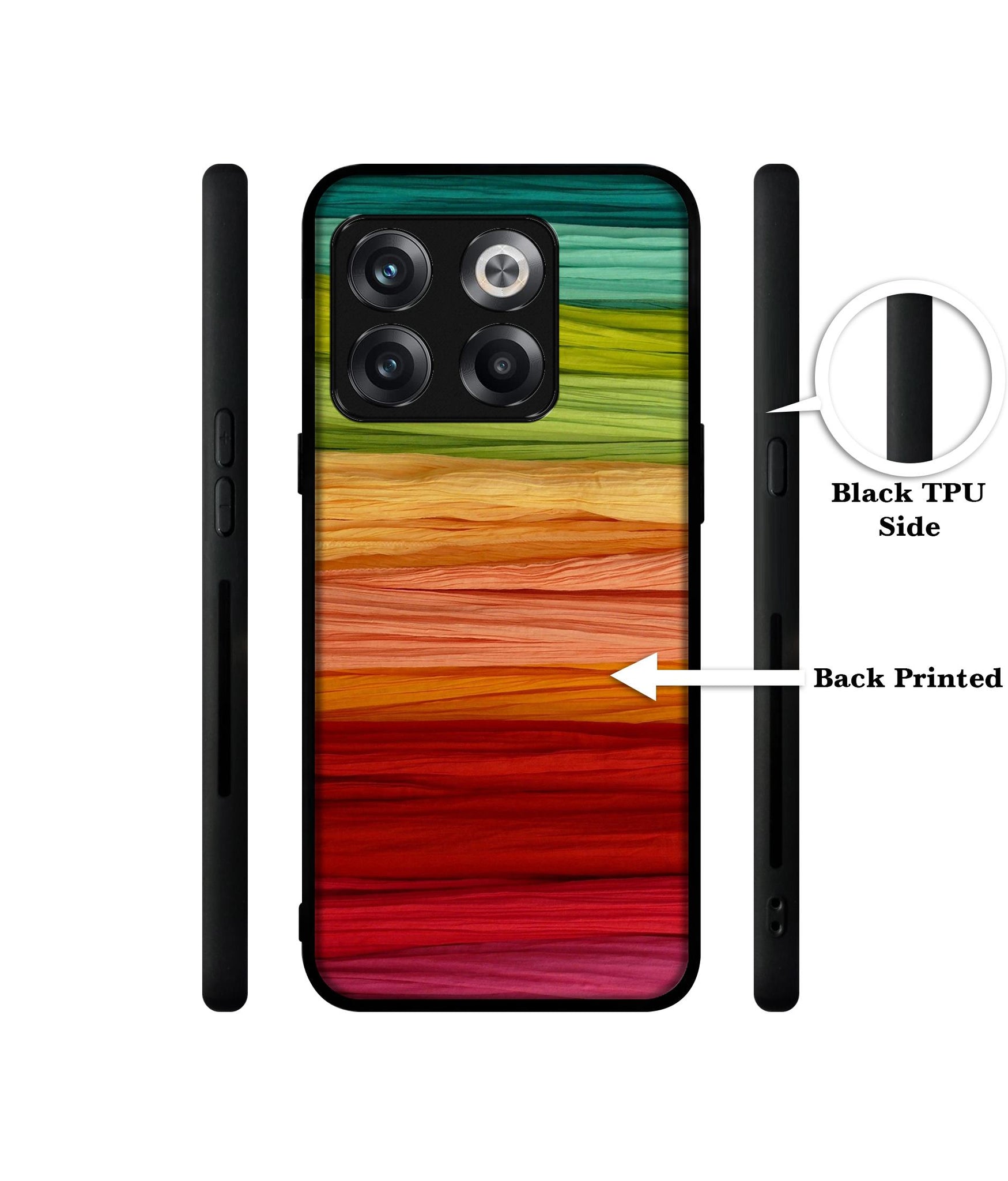 Colorful Thread Designer 2D Printed Back Case Cover for OnePlus 10T 5G