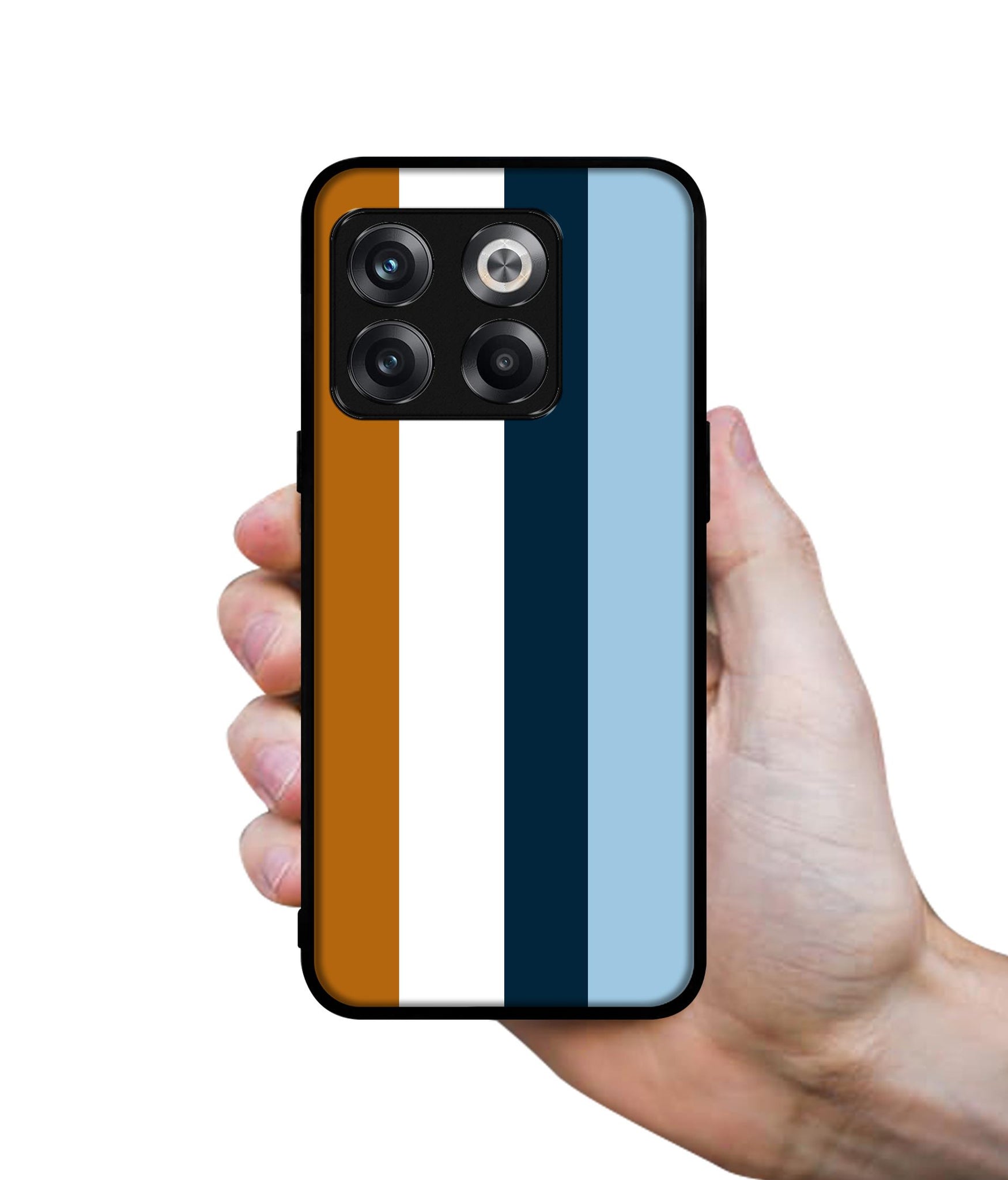 Color Stripes Designer 2D Printed Back Case Cover for OnePlus 10T 5G